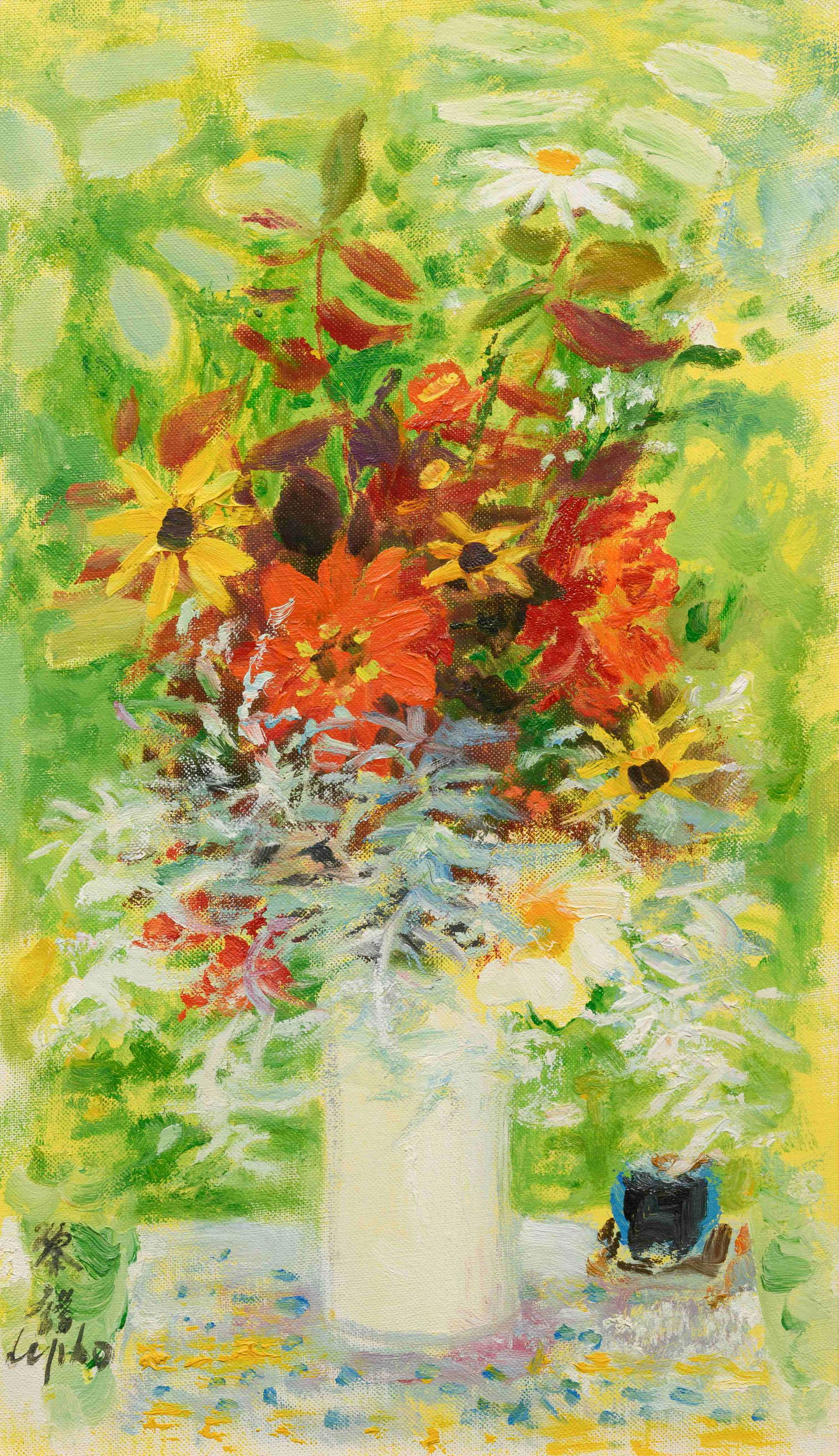 Le Pho (French/Vietnamese, 1907-2001) Les marguerites (1 of 4)