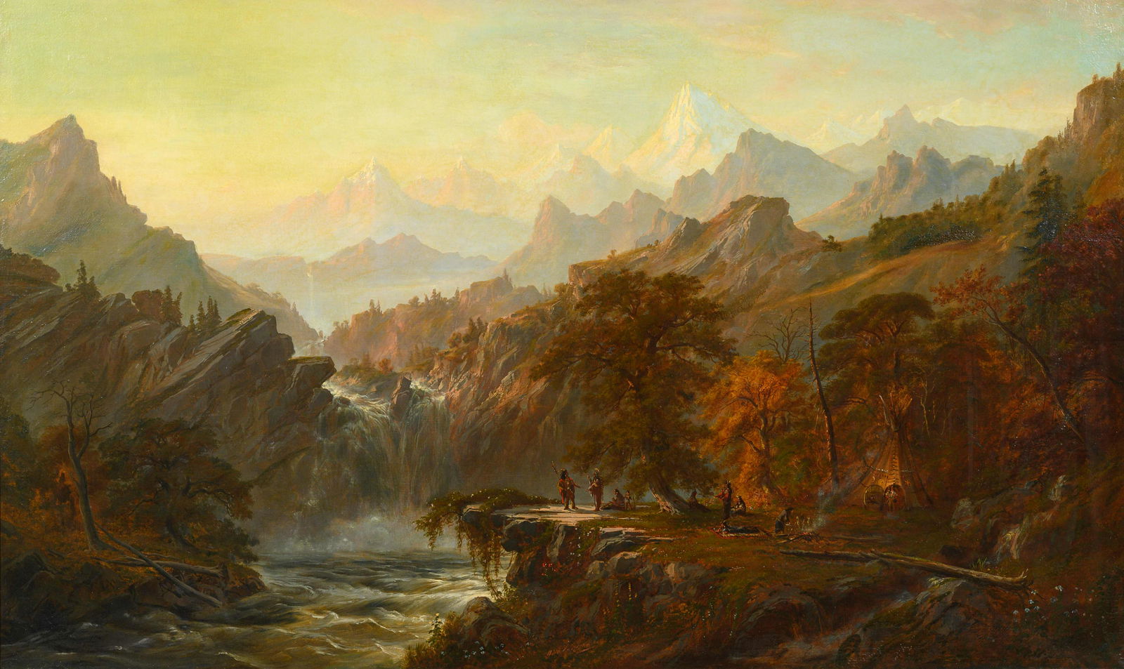 Alexander Loemans (Dutch, 1850-1890) Western Scene with (1 of 1)