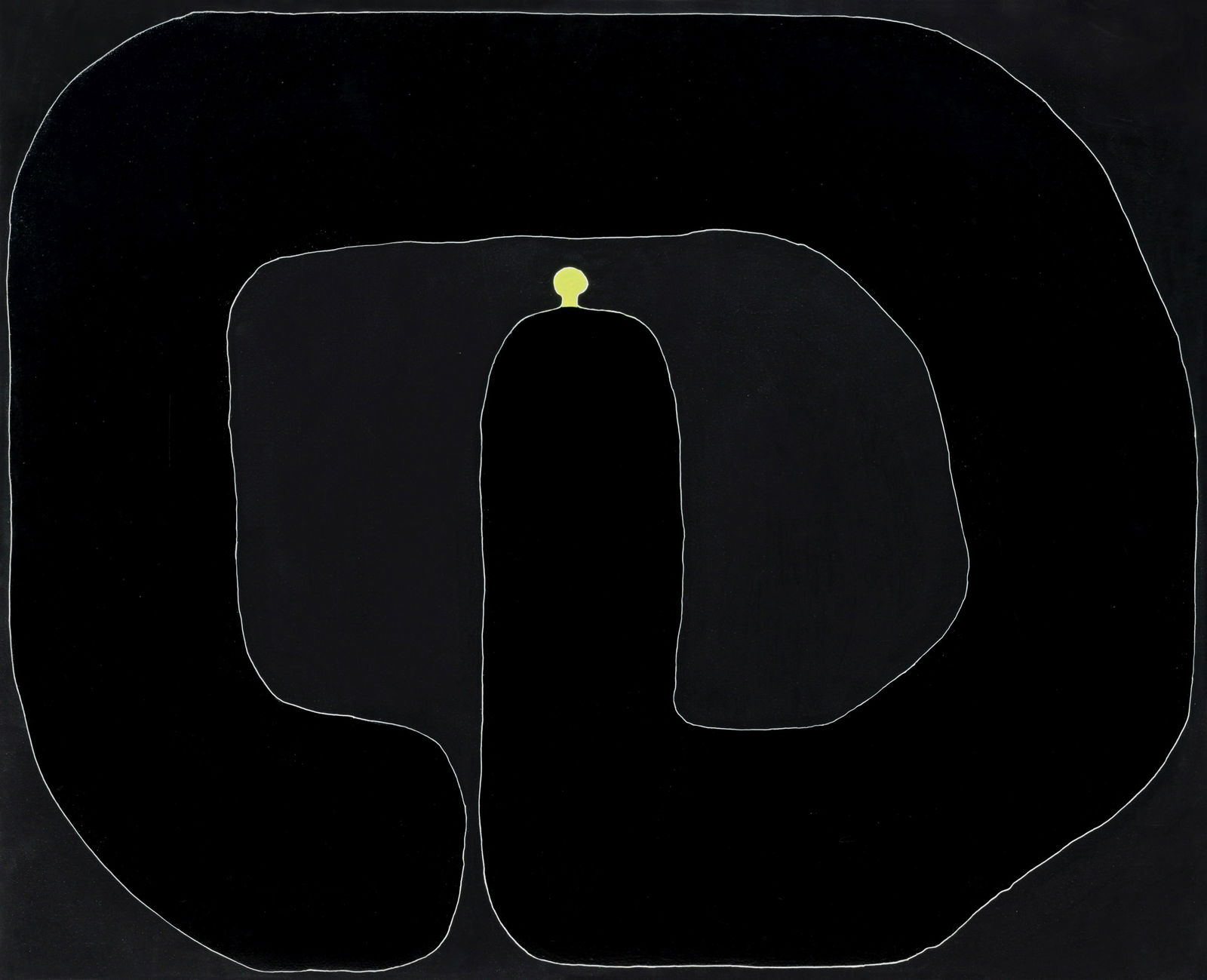 Sadamasa Motonaga (Japanese, 1922-2011) Untitled, 1968: Sadamasa Motonaga (Japanese, 1922-2011) Untitled, 1968 oil on canvas on board 26 x 31 1/2 inches. Provenance: Tokyo Gallery, Tokyo The work is accompanied by a certificate of authenticity issued by Mo