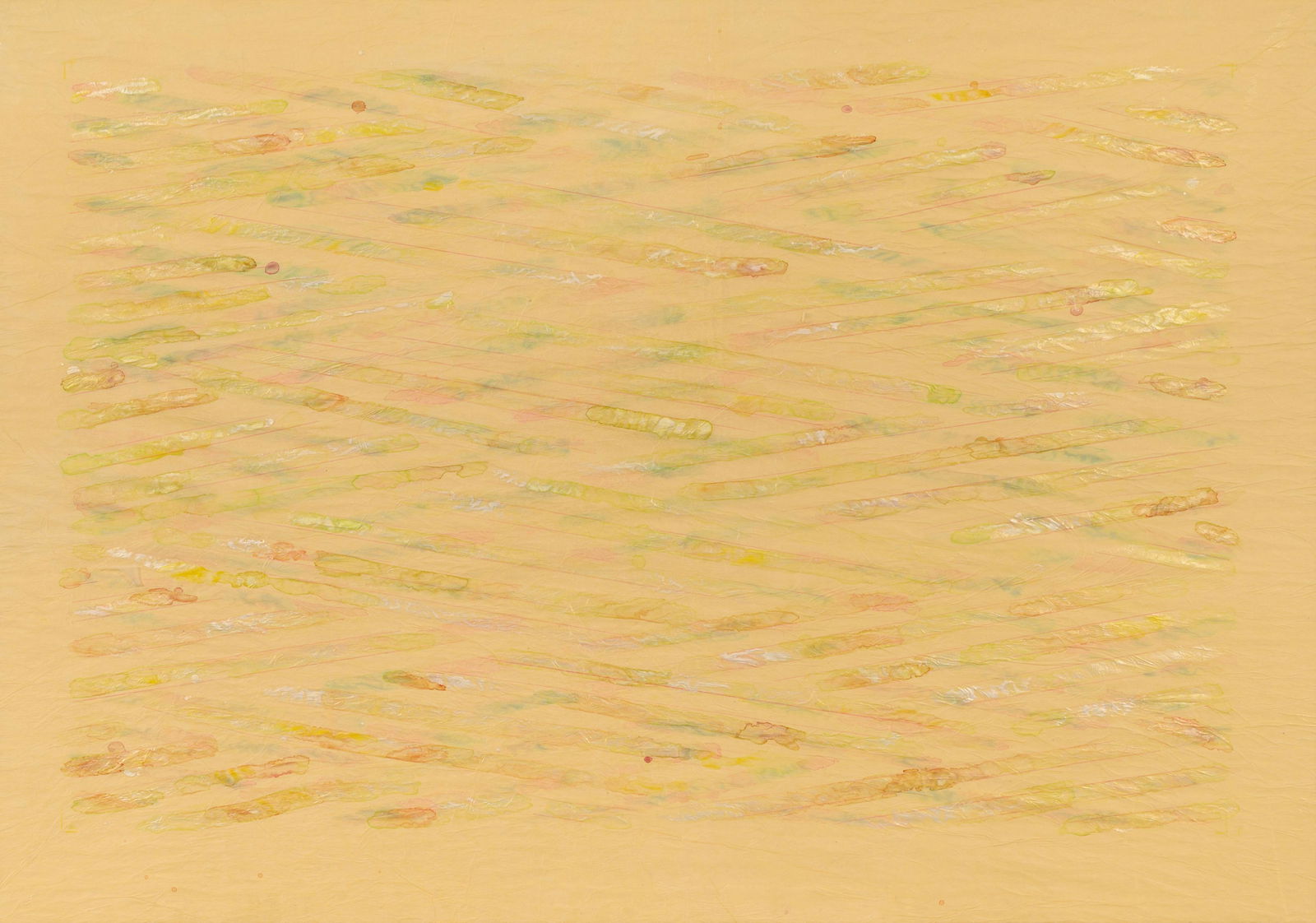 Ed Moses (American, 1926-2018) Wedges Series II, 1972: Ed Moses (American, 1926-2018) Wedges Series II, 1972 acrylic and pencil on paper laid to mat board 38 x 57 1/2 inches.