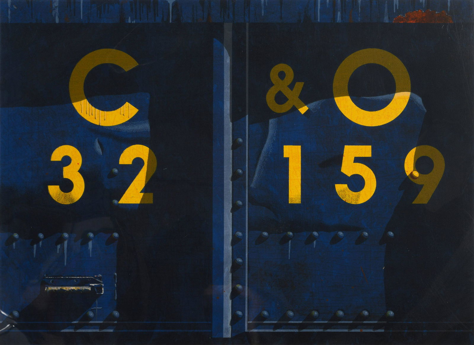 Robert Cottingham (American, b. 1935) C & O Railroad, (1 of 4)