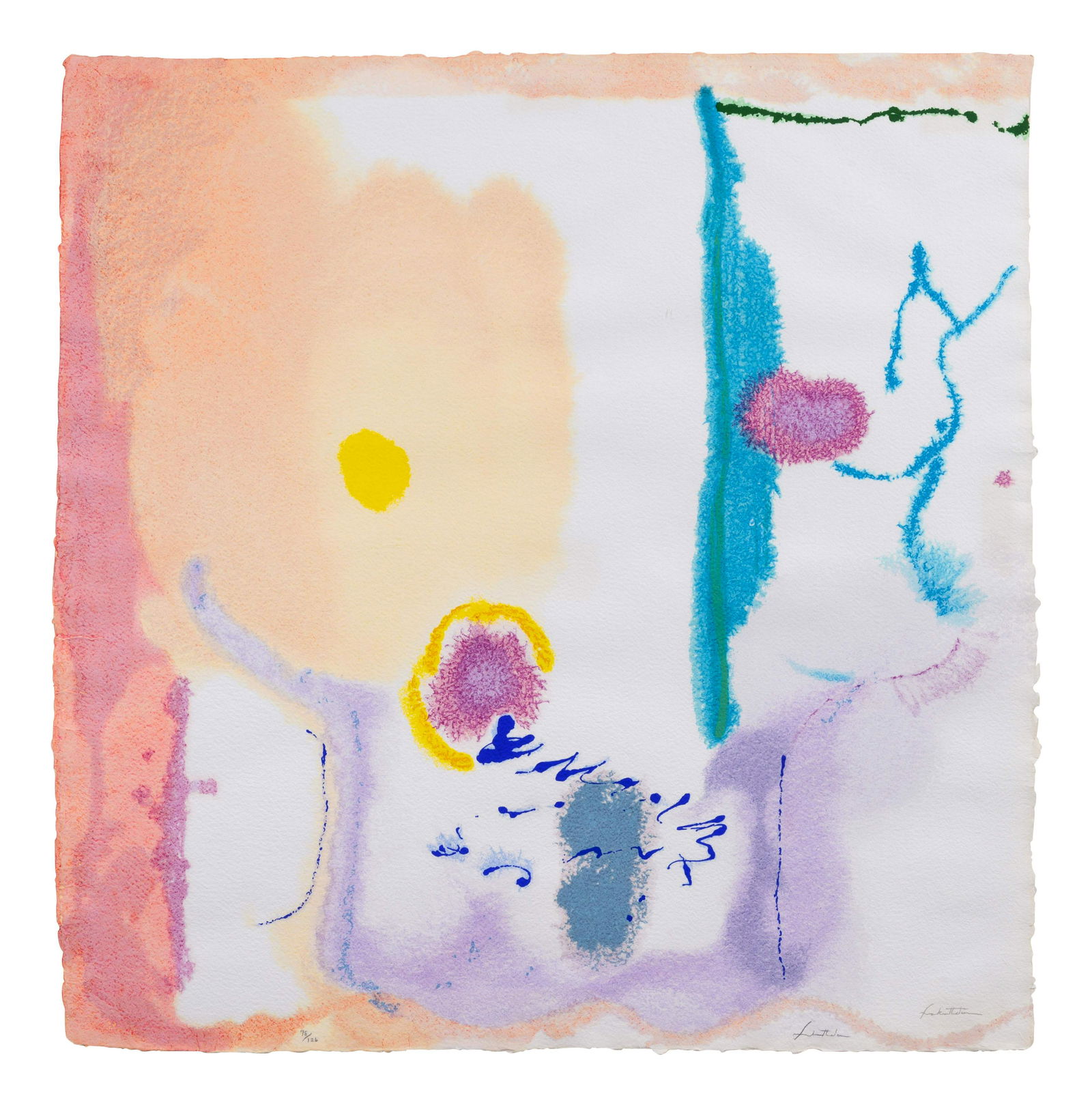 Helen Frankenthaler (American, 1928-2011) Beginnings, (1 of 5)