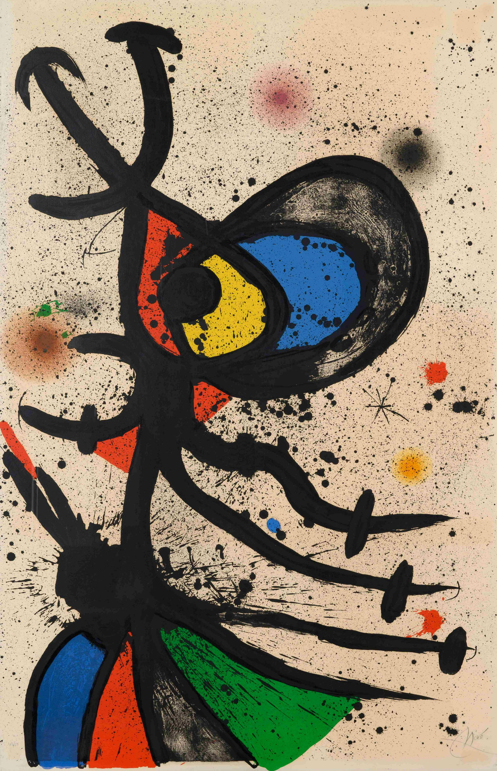Joan Miro (Spanish, 1893-1983) La presidente (1 of 4)