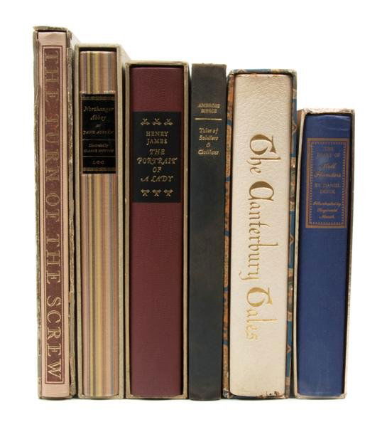 (LIMITED EDITIONS CLUB) A group of 6 titles. All l: (LIMITED EDITIONS CLUB) A group of six Limited Edition Club titles. All one of 1500 signed by the artist, in original slipcases. Northanger Abbey, by Jane Austen, illustrated by Clarke Hutton (1970),
