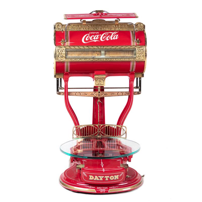 A Red Dayton Computing Scale with Coca-Cola (1 of 4)