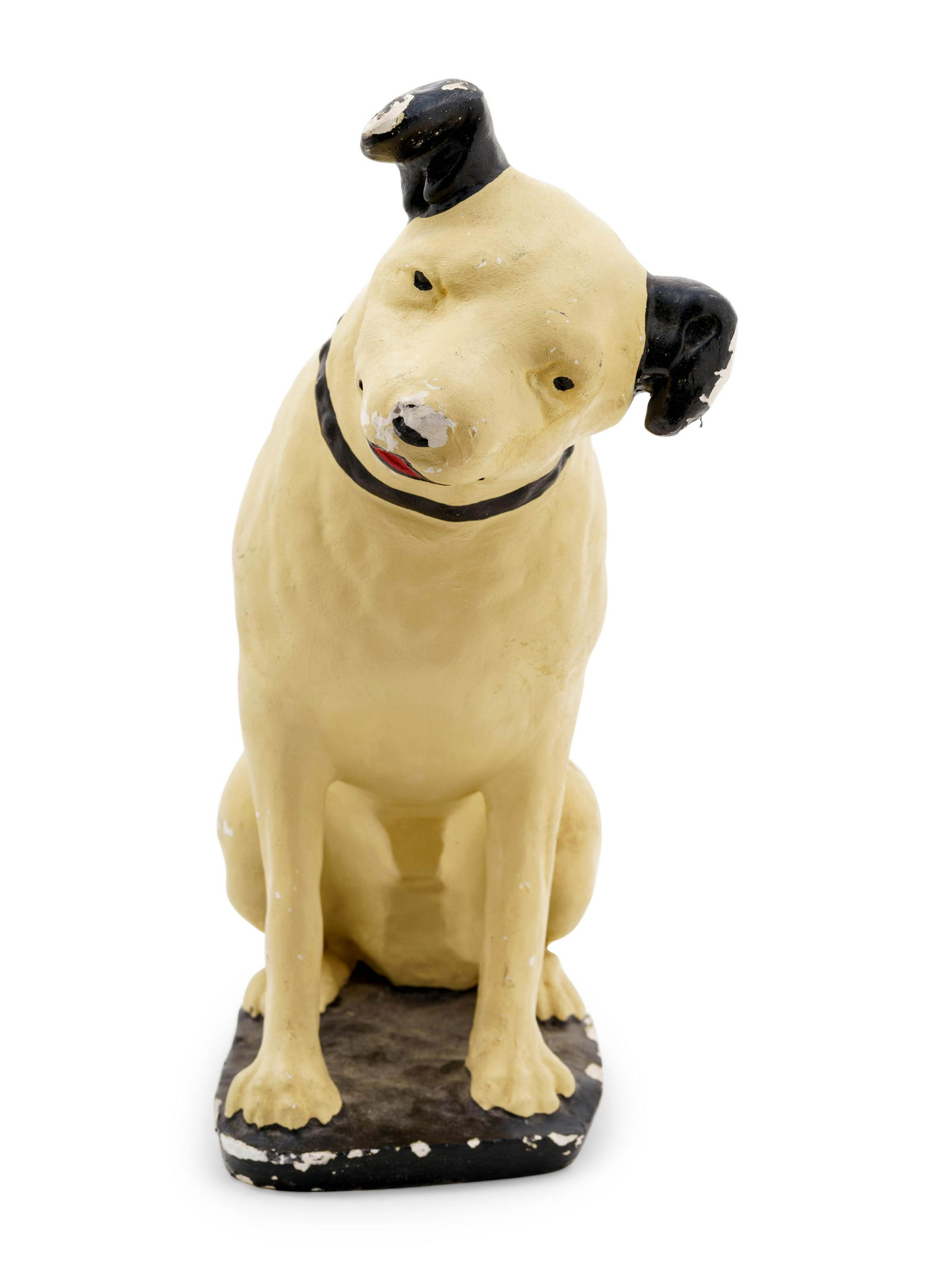 A Nipper the RCA Dog Painted Plaster Figure  (1 of 3)