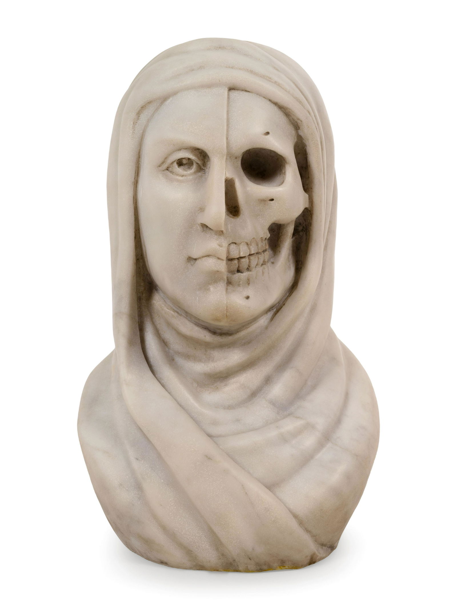 An Italian White Marble Vanitas Bust  (1 of 5)