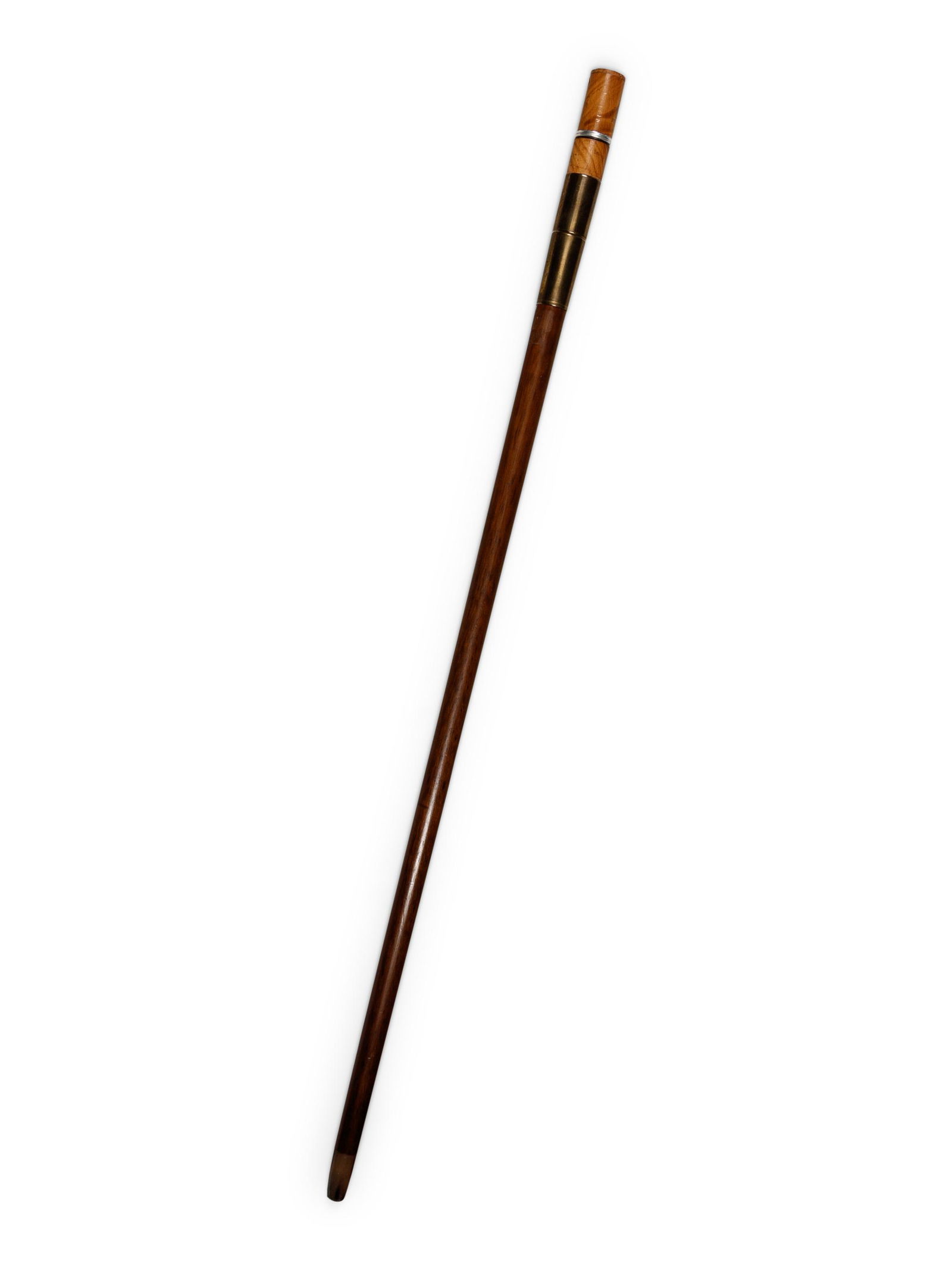 A Brass Mounted Walnut Souvenir Smoker's 'System' (1 of 3)