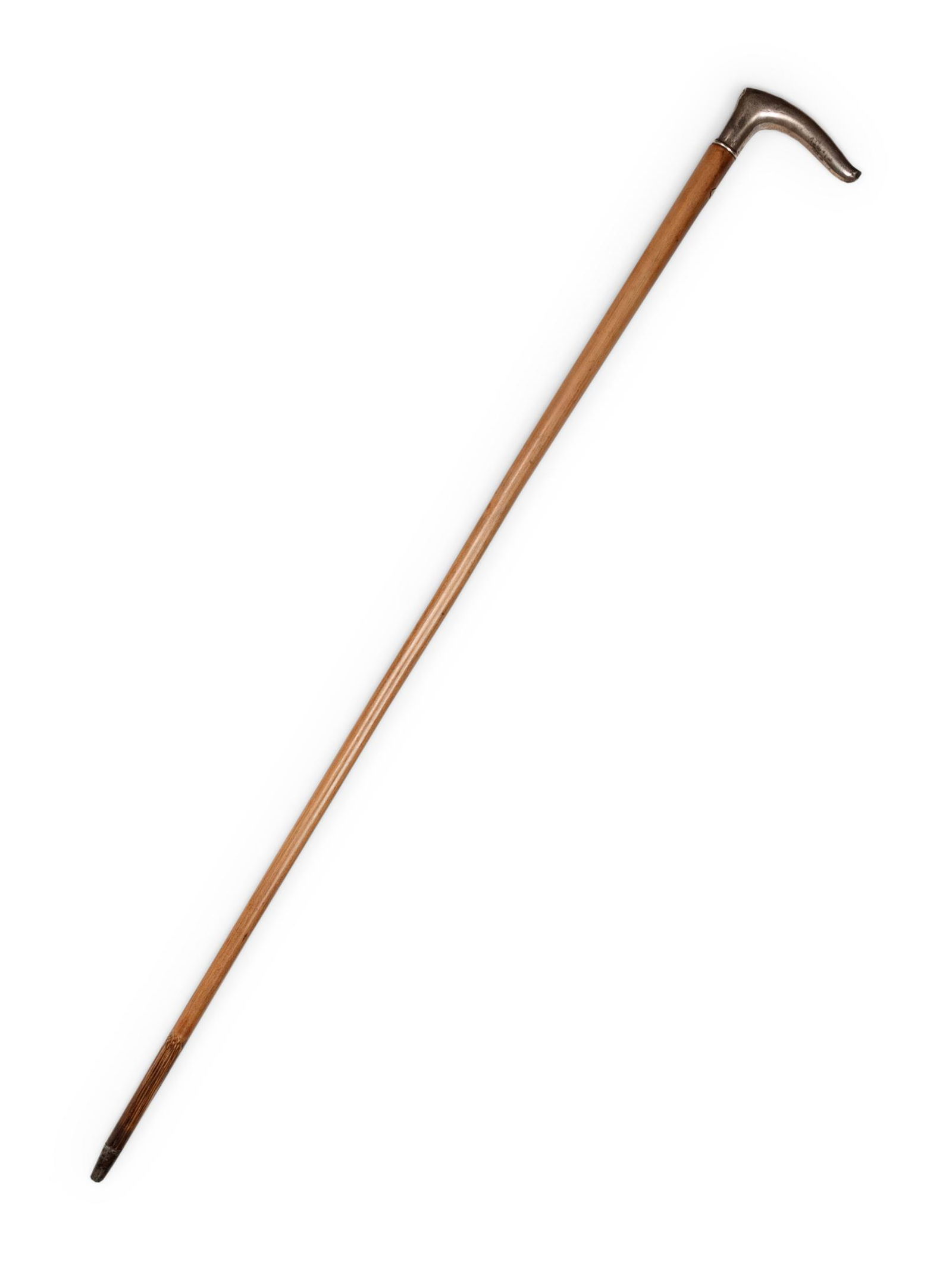A German Silver Mounted Malacca Walking Stick (1 of 4)