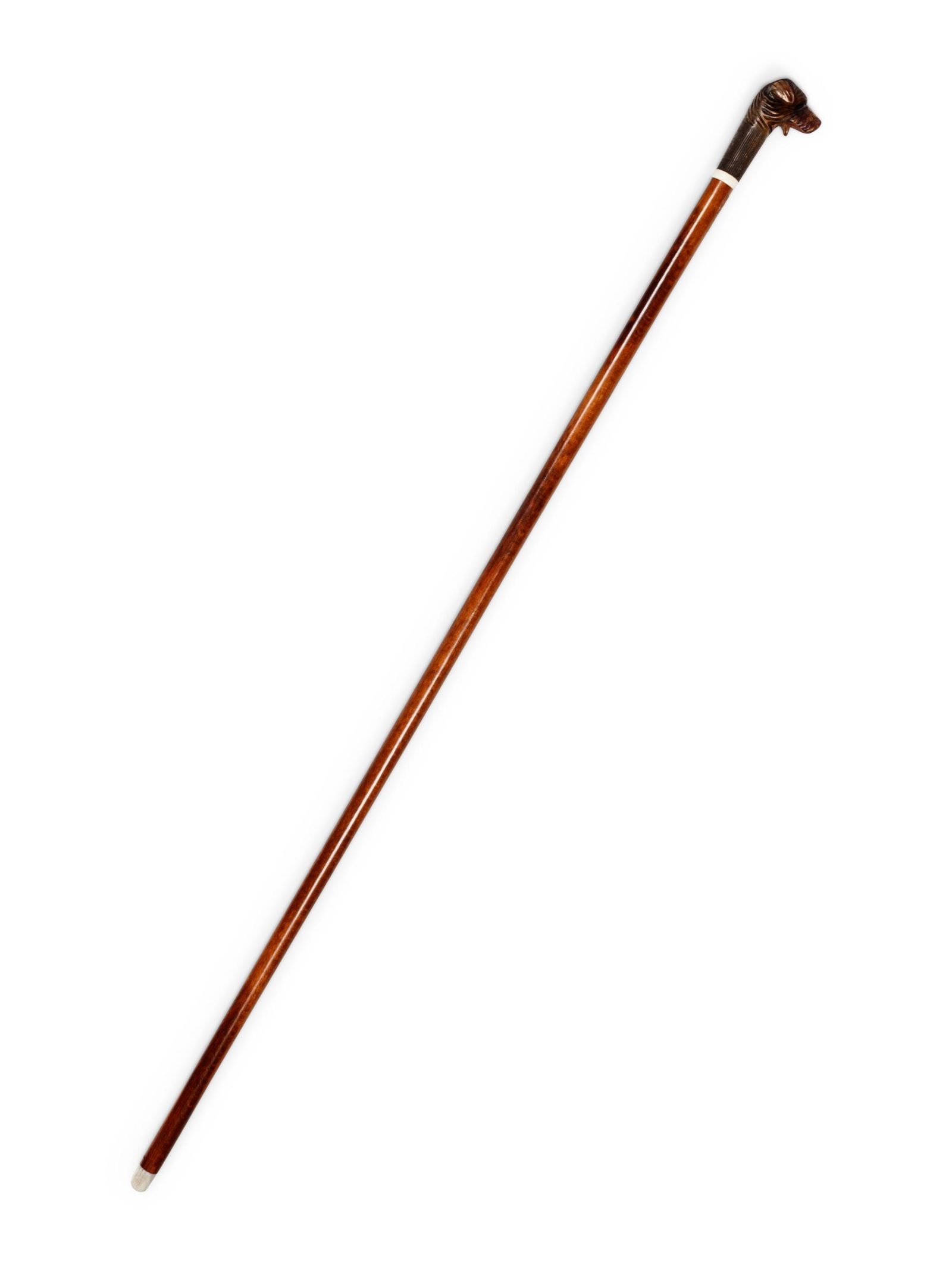 An English Carved Oak and Walnut Zoomorphic Walking (1 of 3)