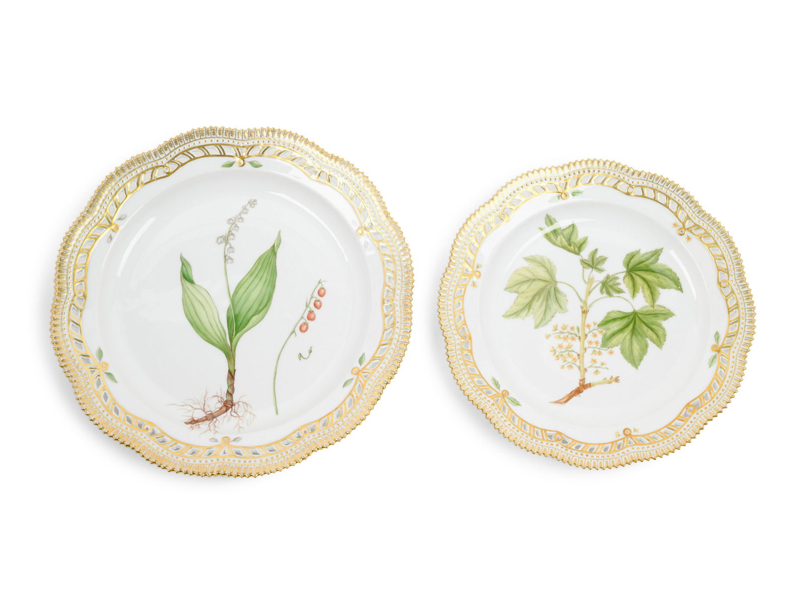 Two Royal Copenhagen Flora Danica Platters (1 of 3)