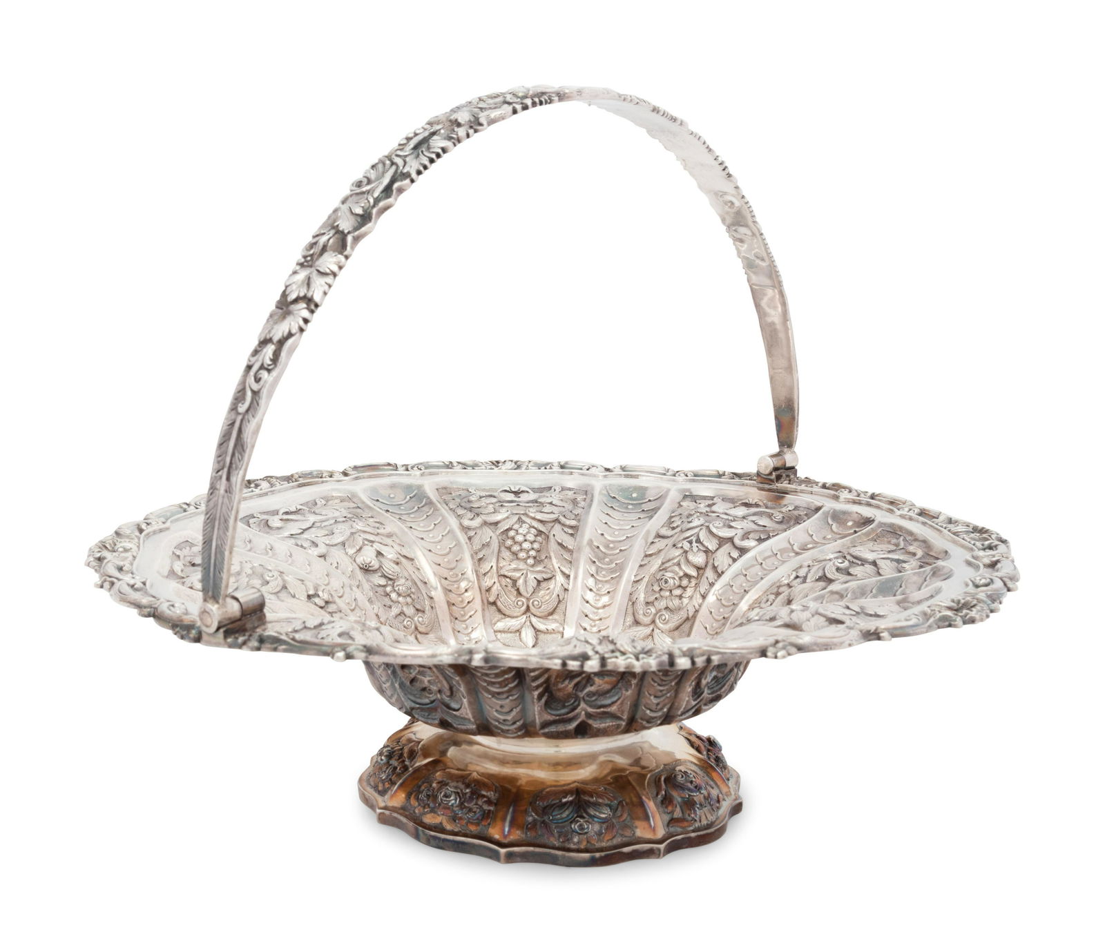 An Irish William IV Silver Basket  (1 of 4)