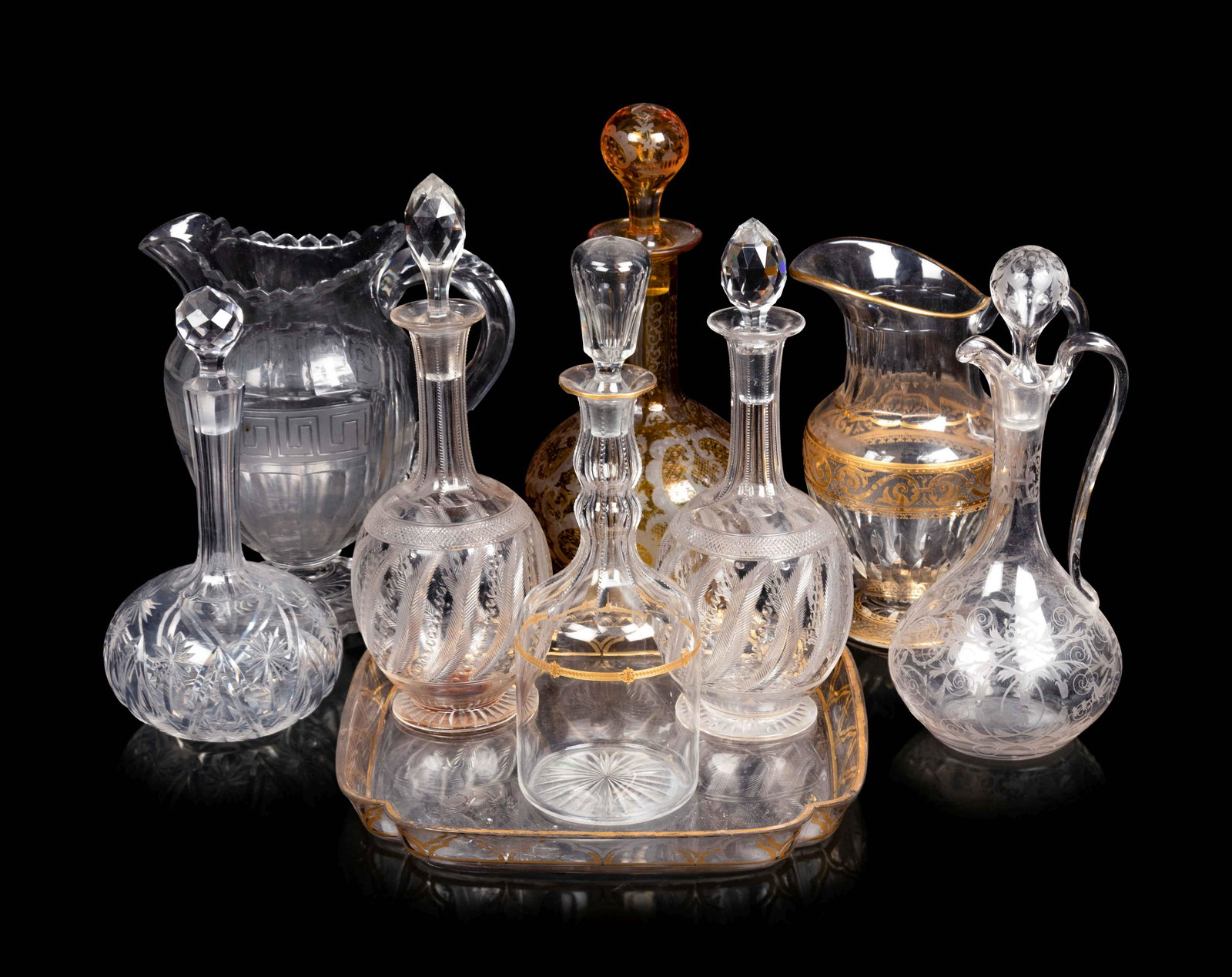 A Collection of Glass Tablewares (1 of 3)