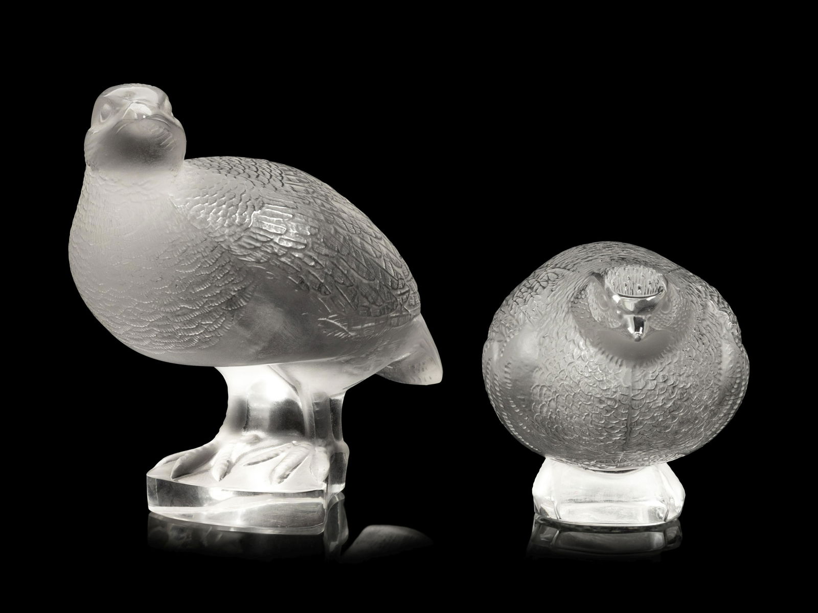 Two Lalique Perdrix Sculptures (1 of 3)