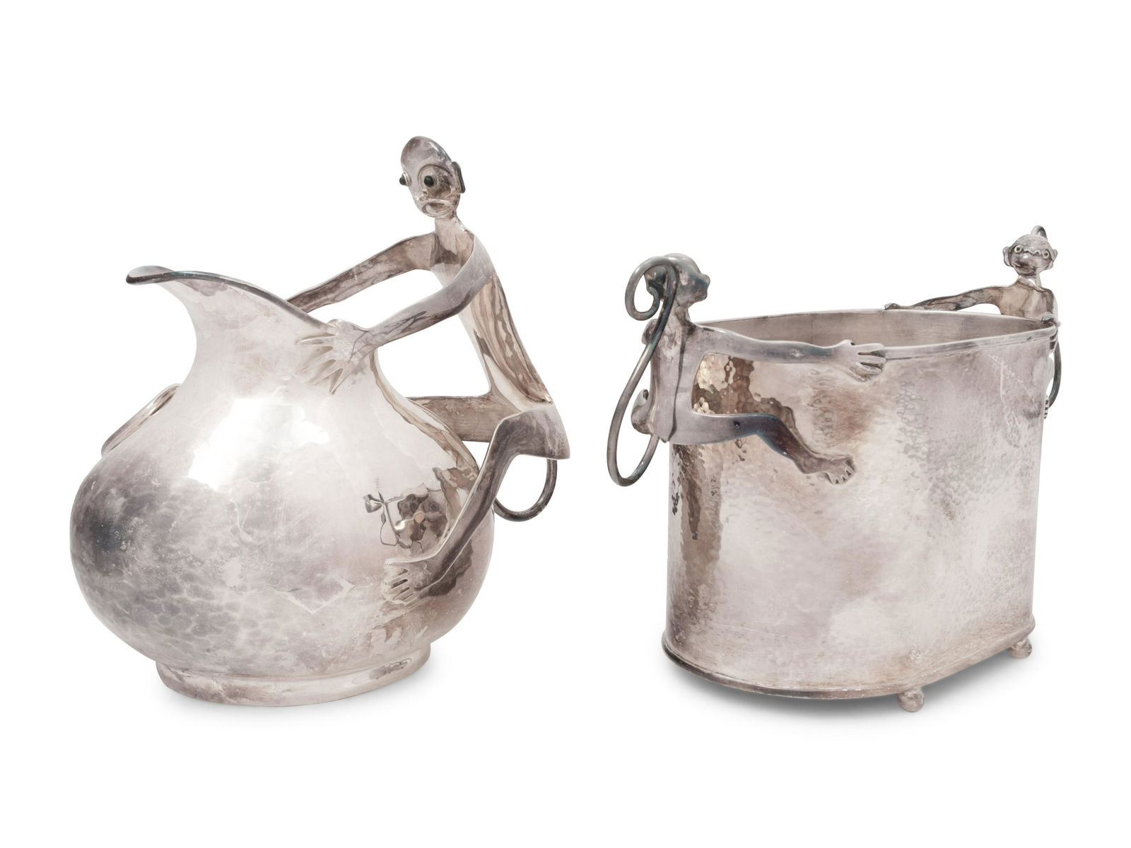 An Emilia Castillo Silver-Plate and Hardstone Inset (1 of 5)