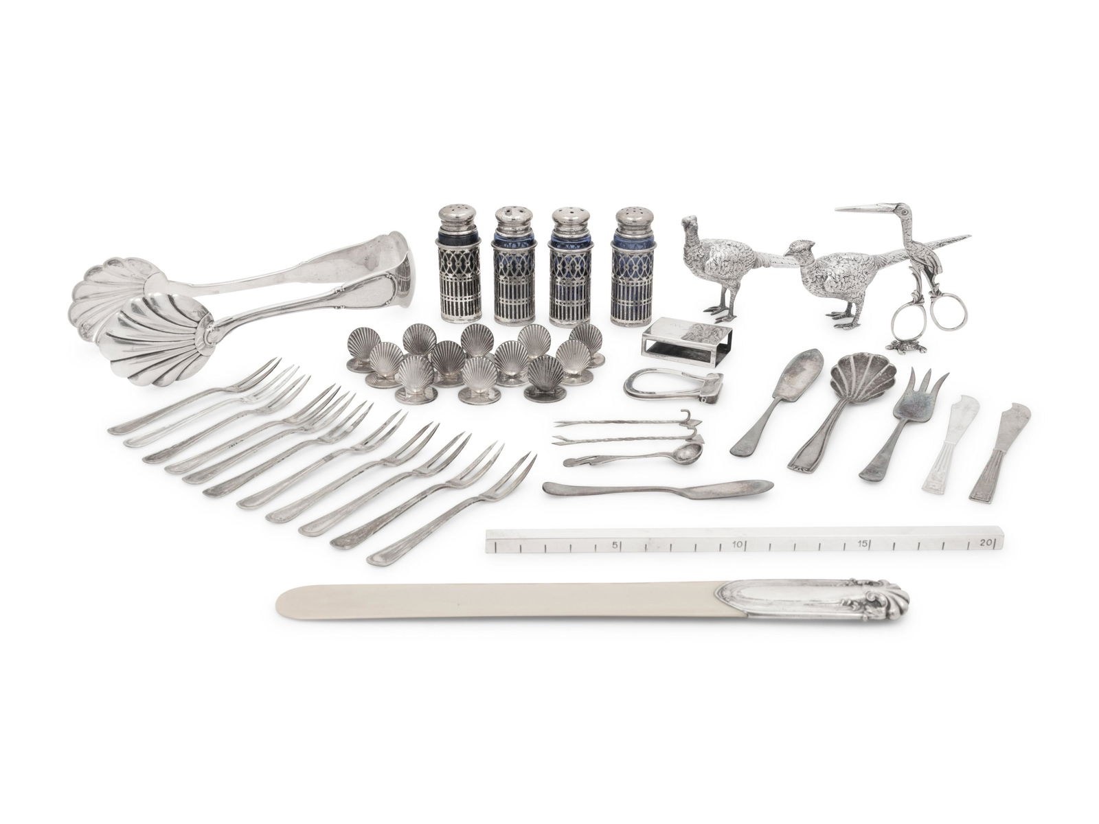 A Group of Silver Flatware and Table Articles (1 of 5)