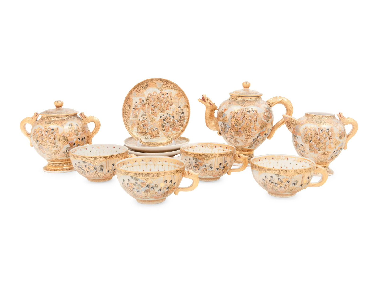 A Satsuma Porcelain Tea Service (1 of 4)