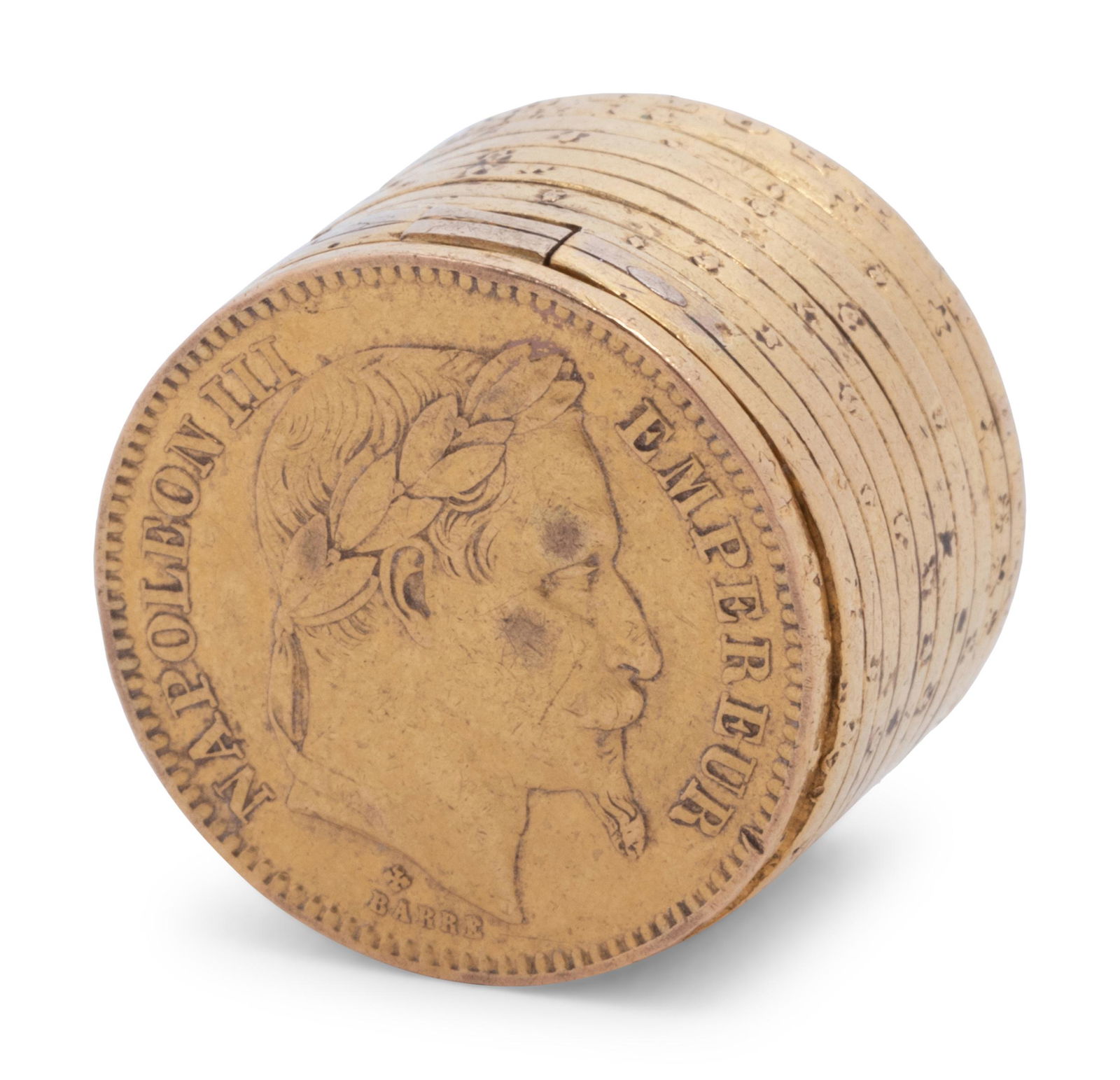 A Napoleon III Gold Coin Patch Box (1 of 4)