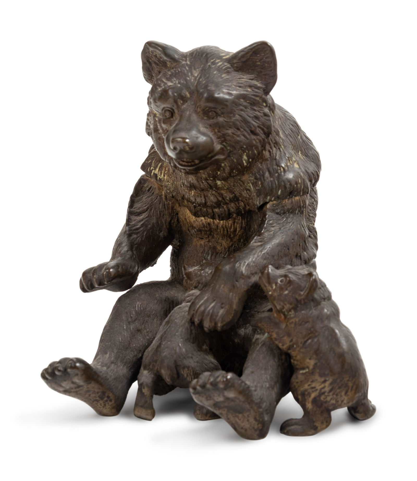 A French Cast Bronze Bear-Form Encrier (1 of 5)