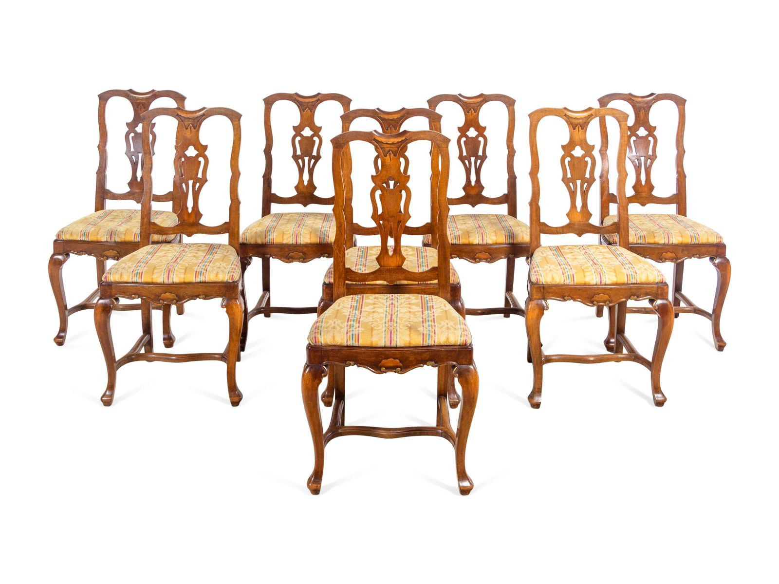 A Set of Eight French Walnut Dining Chairs (1 of 3)