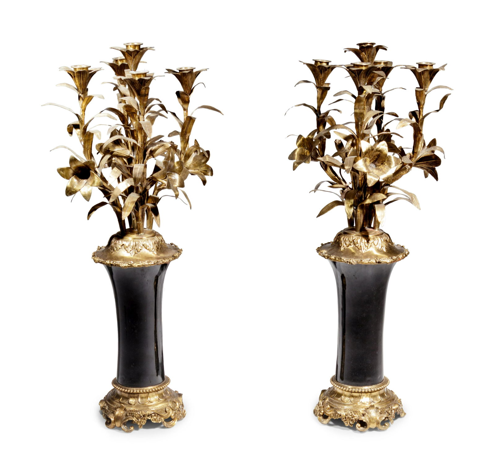 A Pair of Louis XV Style Gilt Metal Mounted Porcelain (1 of 3)