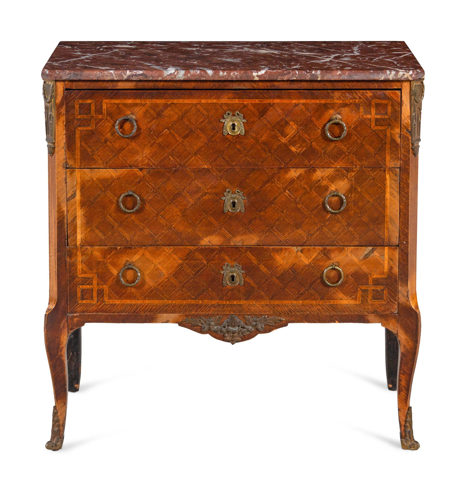 A Louis XV/XVI Transitional Style Gilt Metal Mounted (1 of 2)