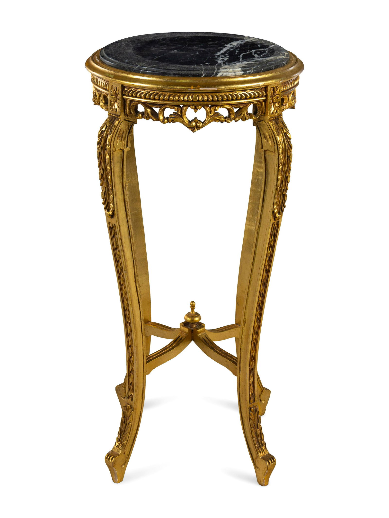 A Louis XVI Style Giltwood Marble-Top Jardiniere Stand (1 of 4)
