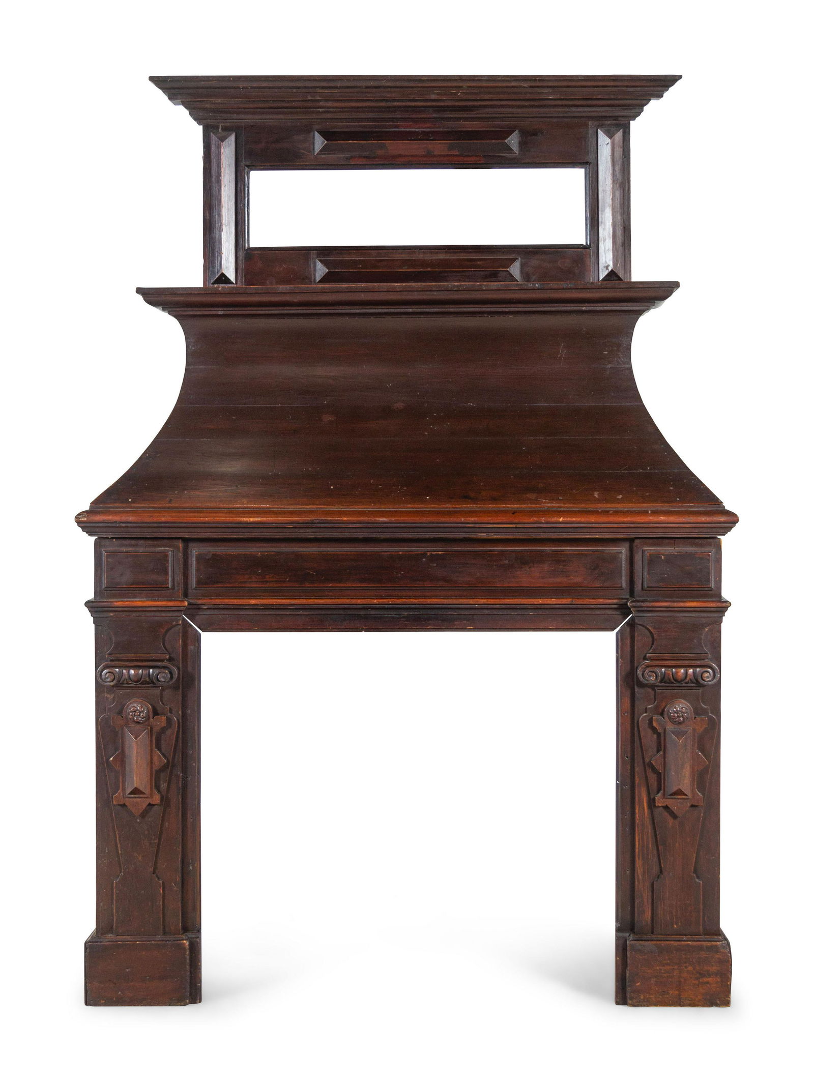 A French Carved Pine Fireplace Mantel (1 of 2)