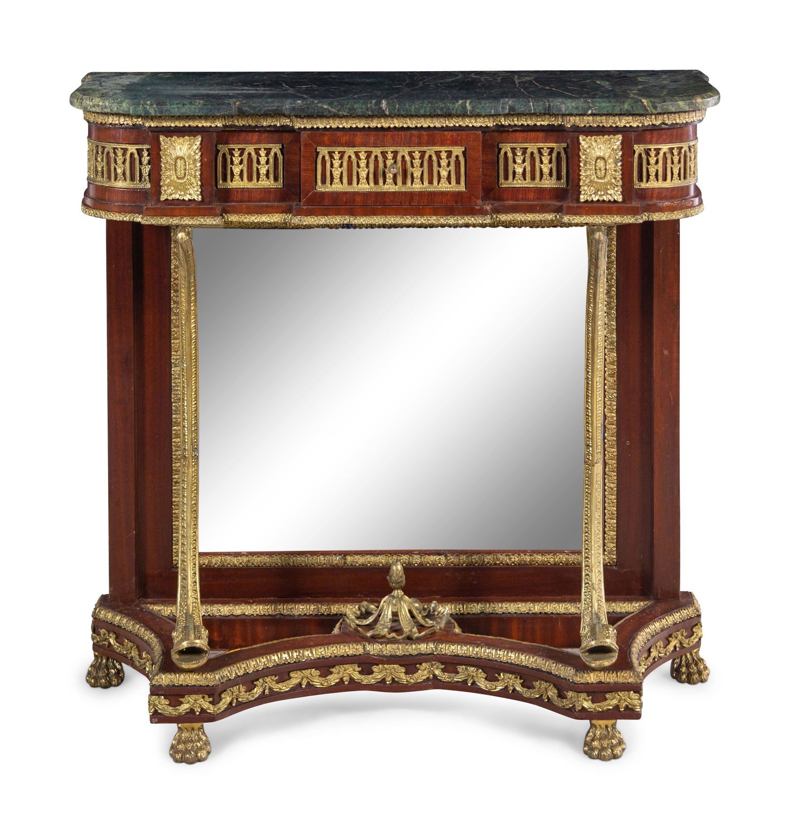 An Empire Style Gilt Metal Mounted Mahogany Marble-Top (1 of 4)