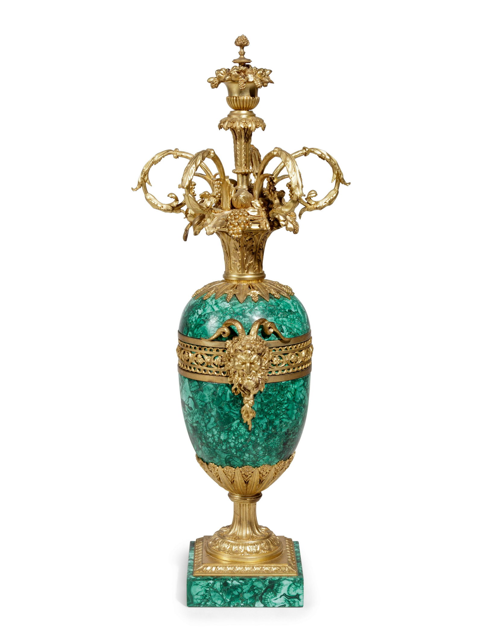 An Empire Style Gilt Bronze Mounted Malachite Urn (1 of 5)
