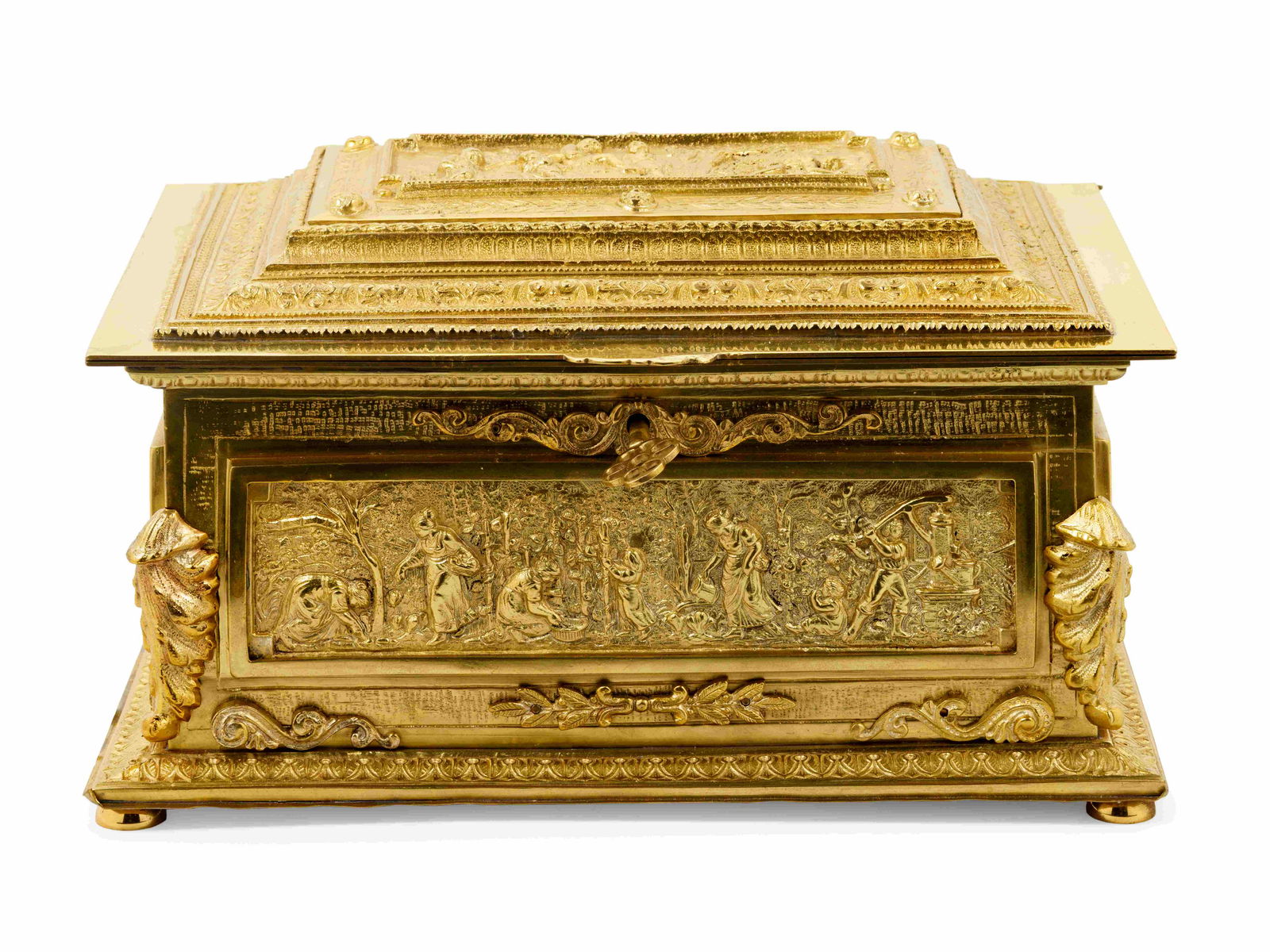 A French Gilt Bronze Jewelry Casket (1 of 4)