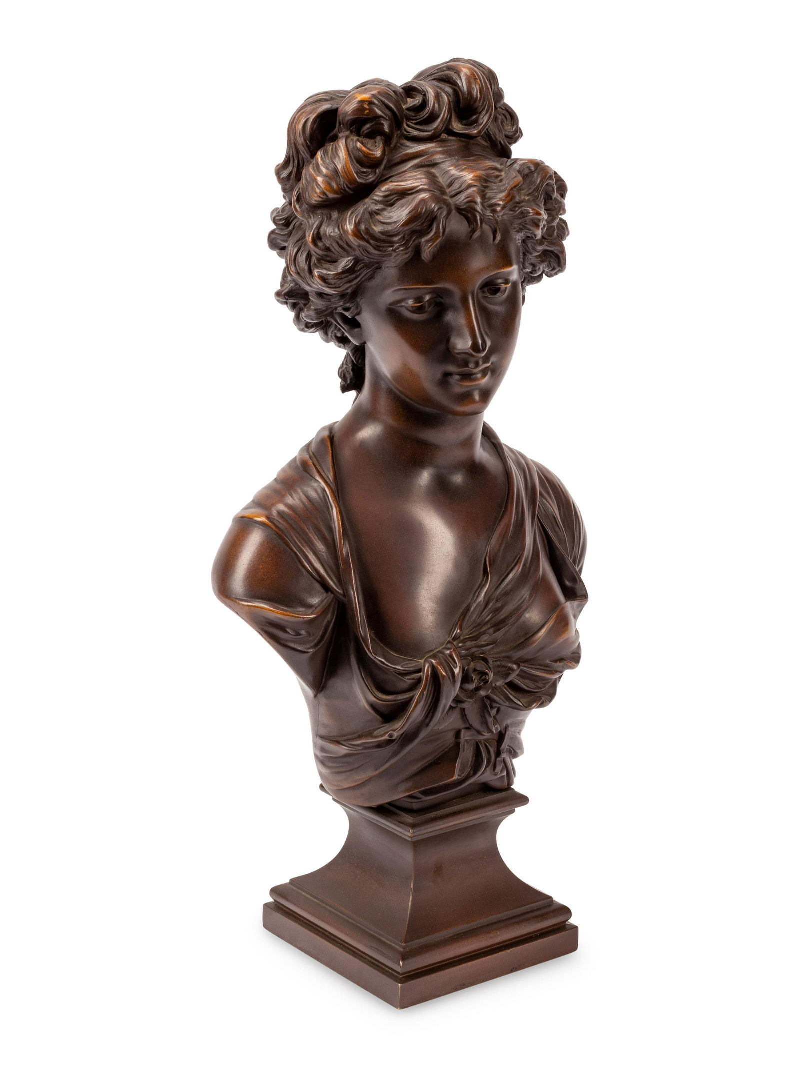 A French Bronze Bust Cast by L. Oudry & Cie. (1 of 2)