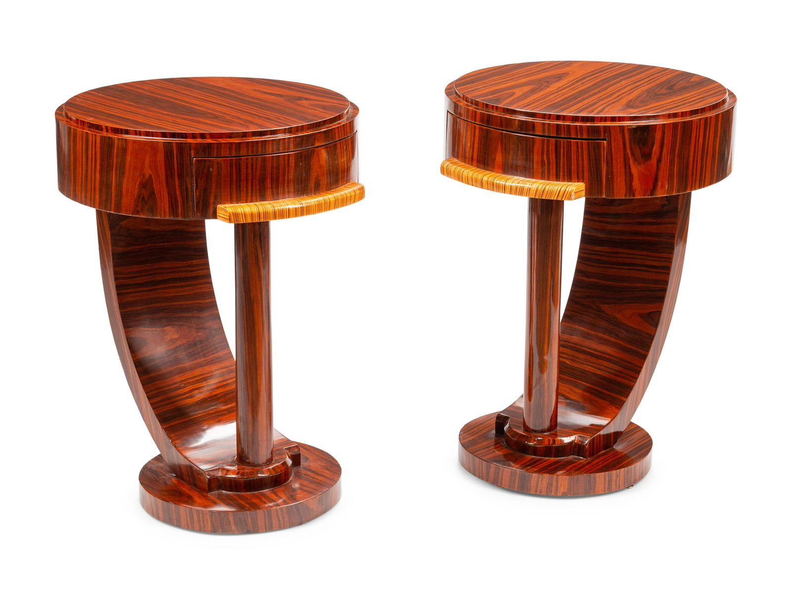 A Pair of Art Deco Style Rosewood Side Tables (1 of 1)