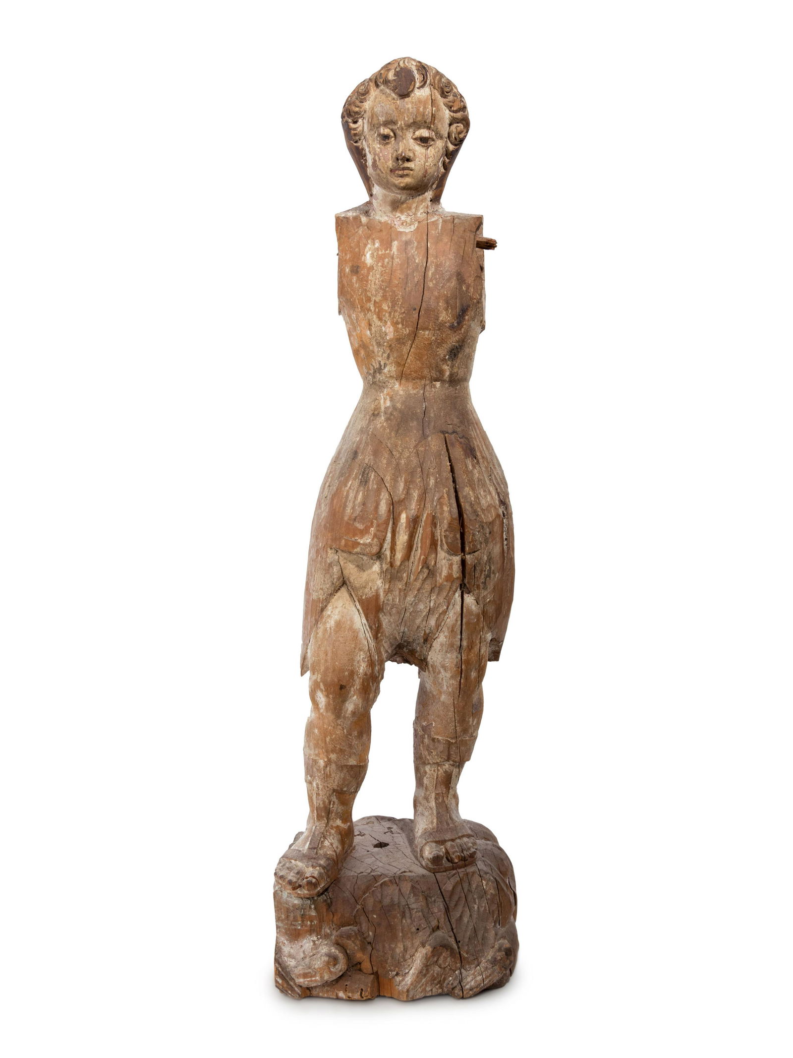An Italian Carved Wood Ecclesiastical Figure (1 of 4)