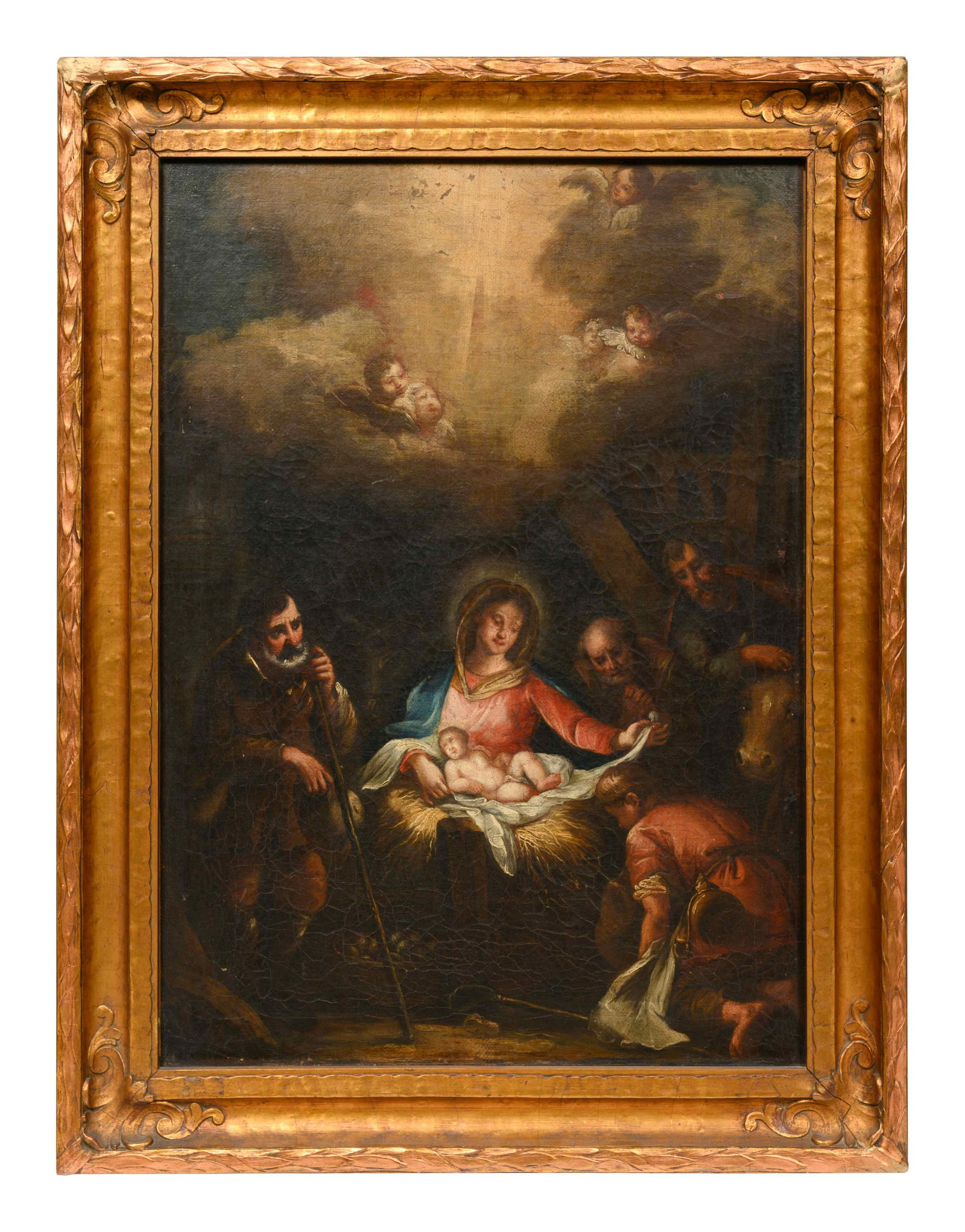 After Guido Reni (Italian, 1575-1642): After Guido Reni (Italian, 1575-1642) 19th Century Adoration of the Shepherds oil on canvas unsigned, inscribed Guido Reni 1575 to 1642(verso) 23 1/4 x 16 1/2 inches (sight). Property from Lynch Four 