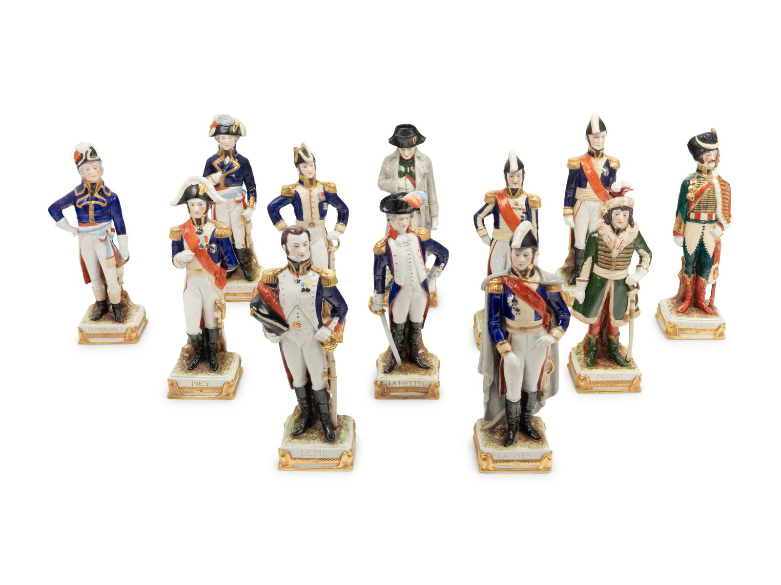 Twelve Scheibe-Alsbach Porcelain Figures of Napoleonic (1 of 3)