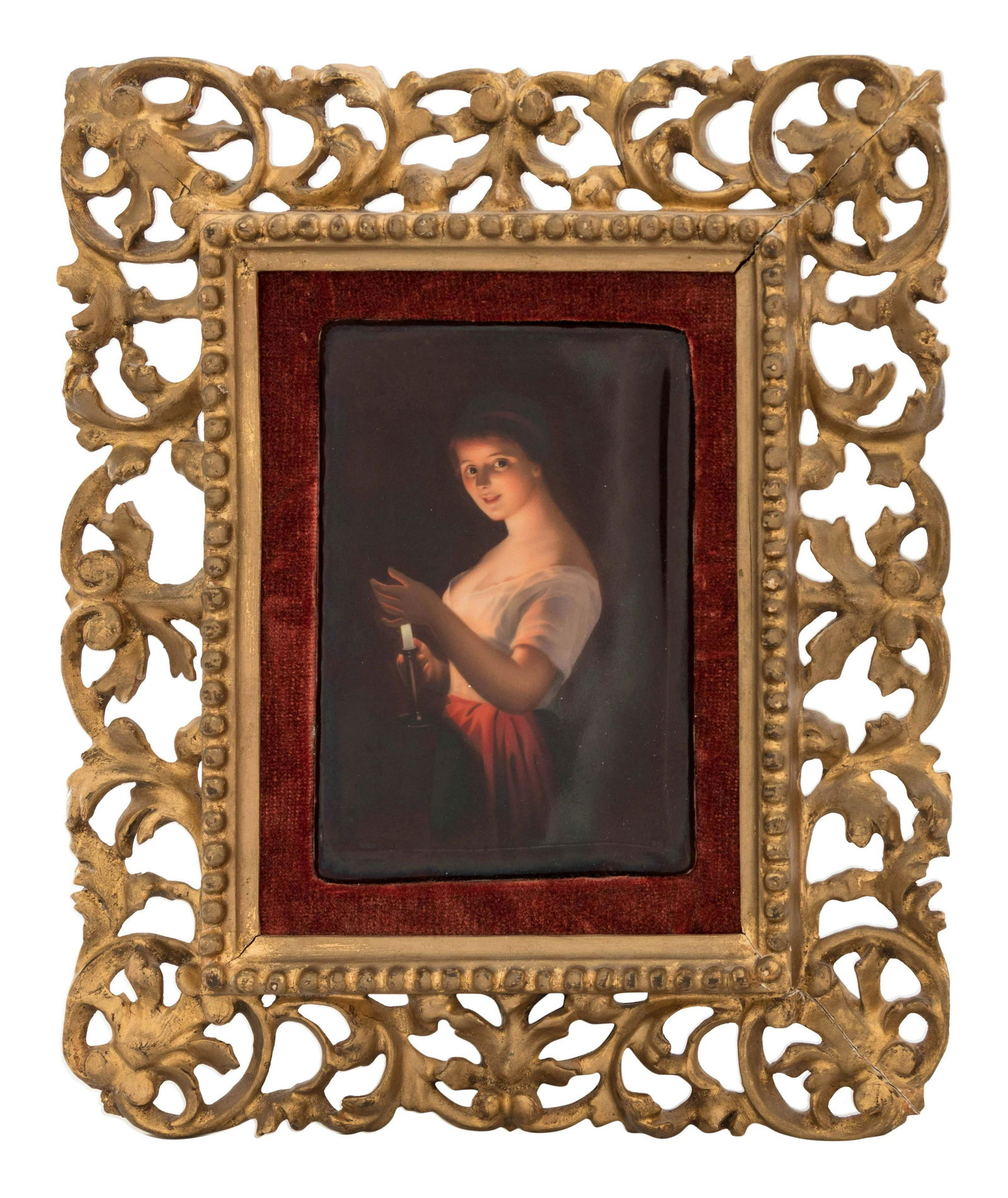 A German Painted Porcelain Plaque (1 of 4)