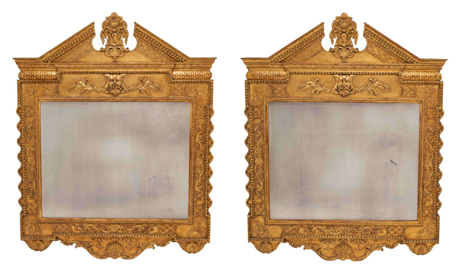 A Pair of George II Style Giltwood Mirrors (1 of 6)