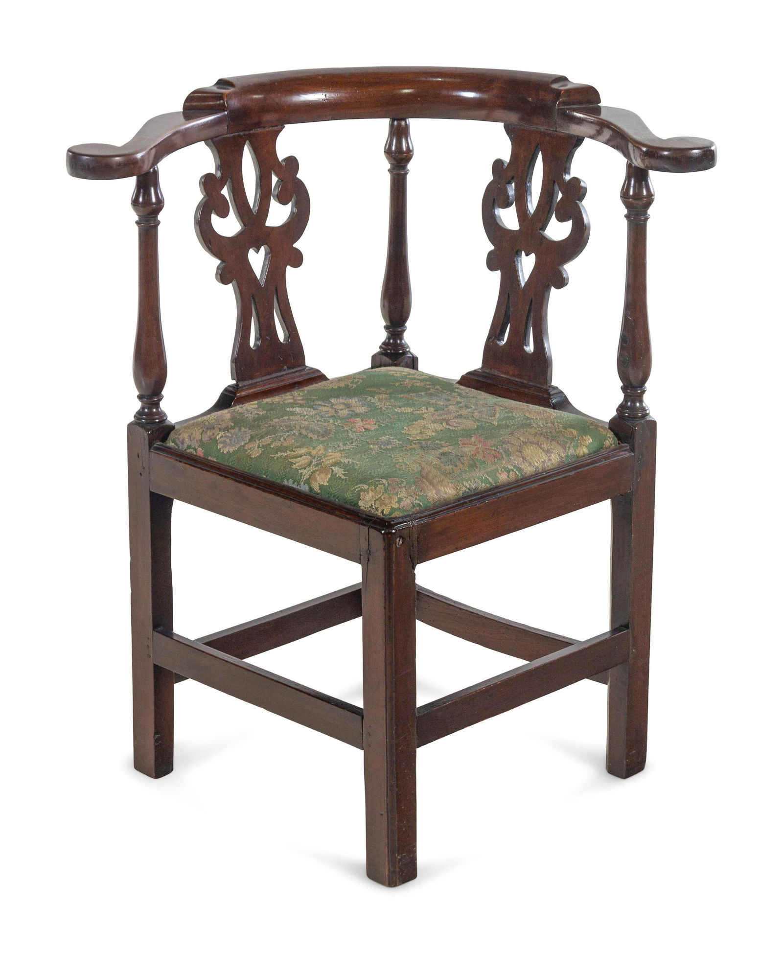 A George III Mahogany Corner Chair (1 of 2)