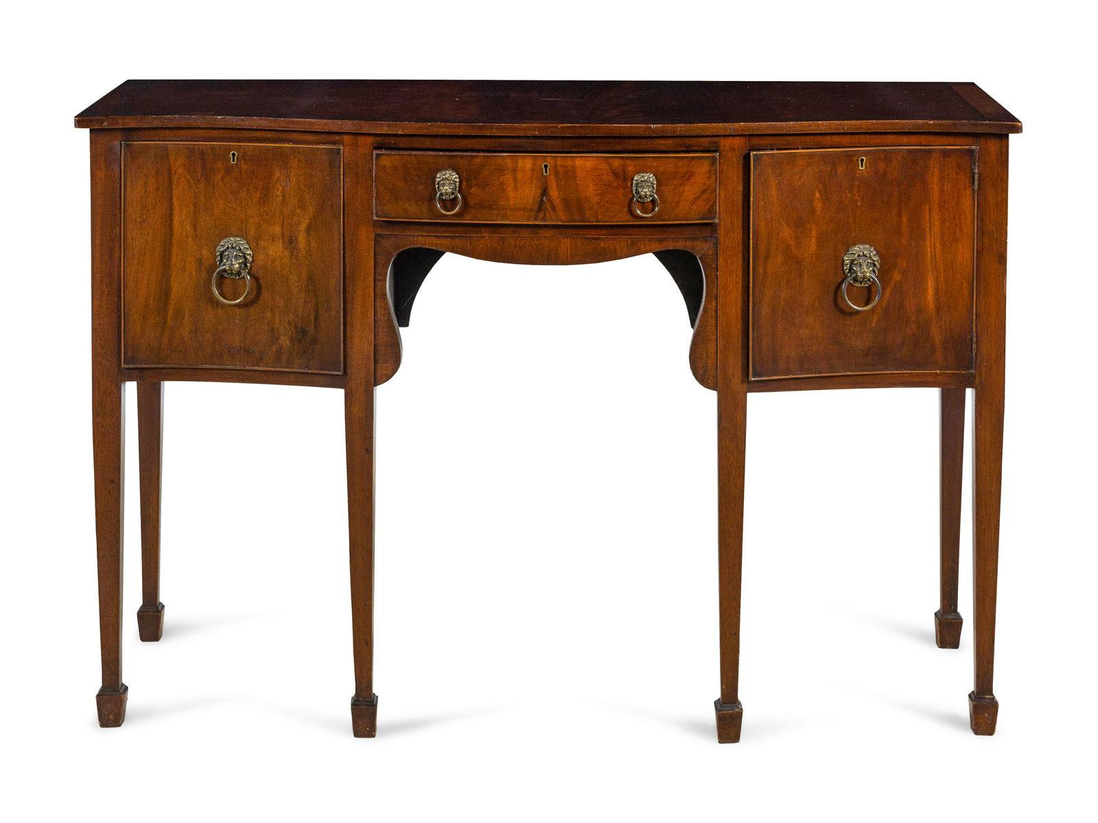 A Regency Figured Mahogany Serpentine-Top Sideboard (1 of 2)