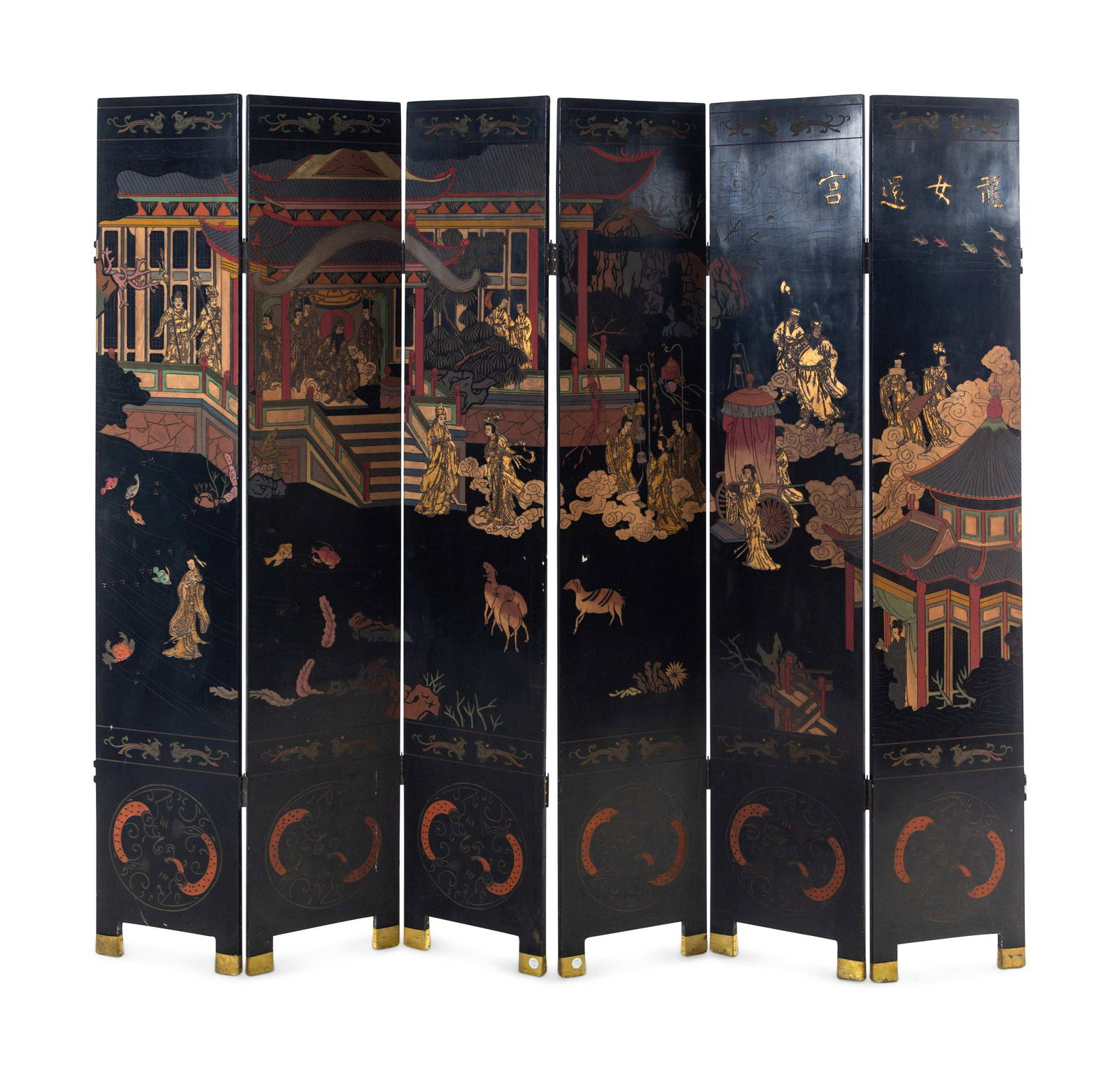 A Chinese Six-Panel Coromandel Screen (1 of 4)