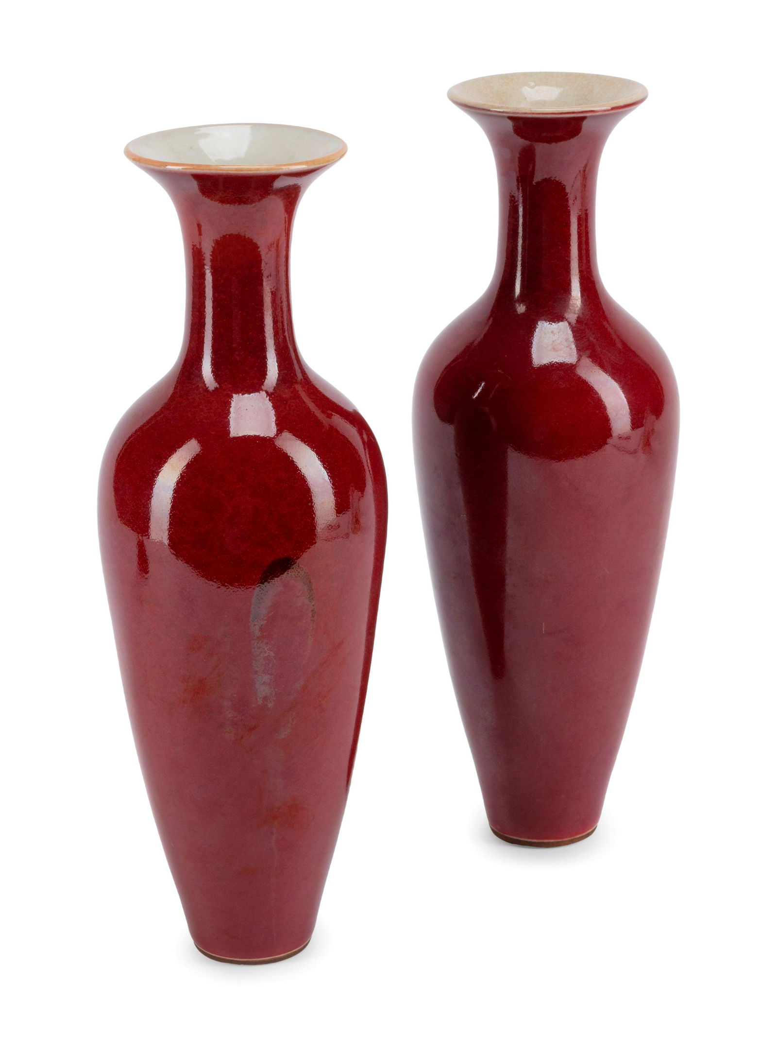 A Pair of Chinese Export Copper Red Glazed Porcelain (1 of 3)
