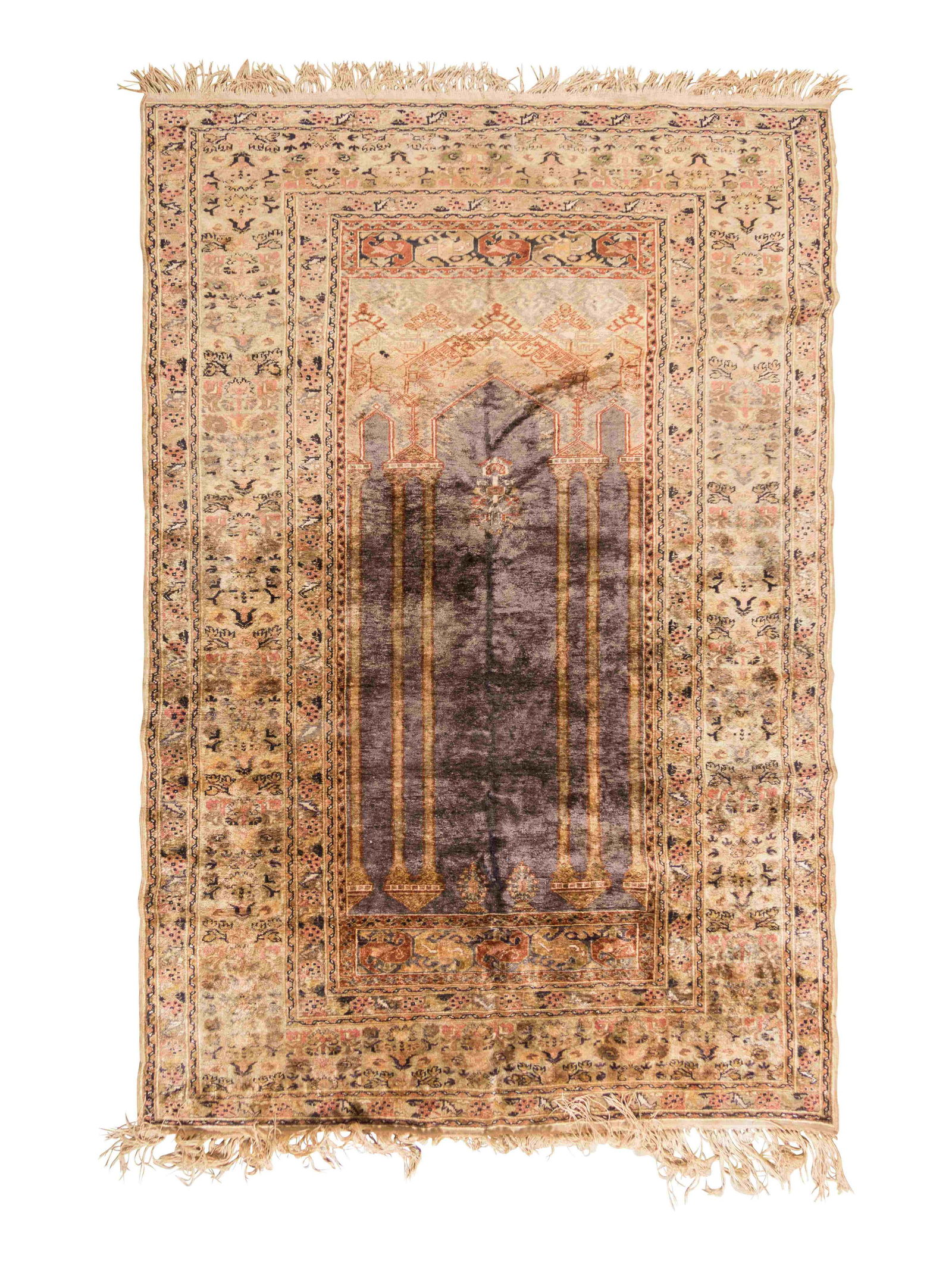 A Turkish Silk Prayer Rug (1 of 6)