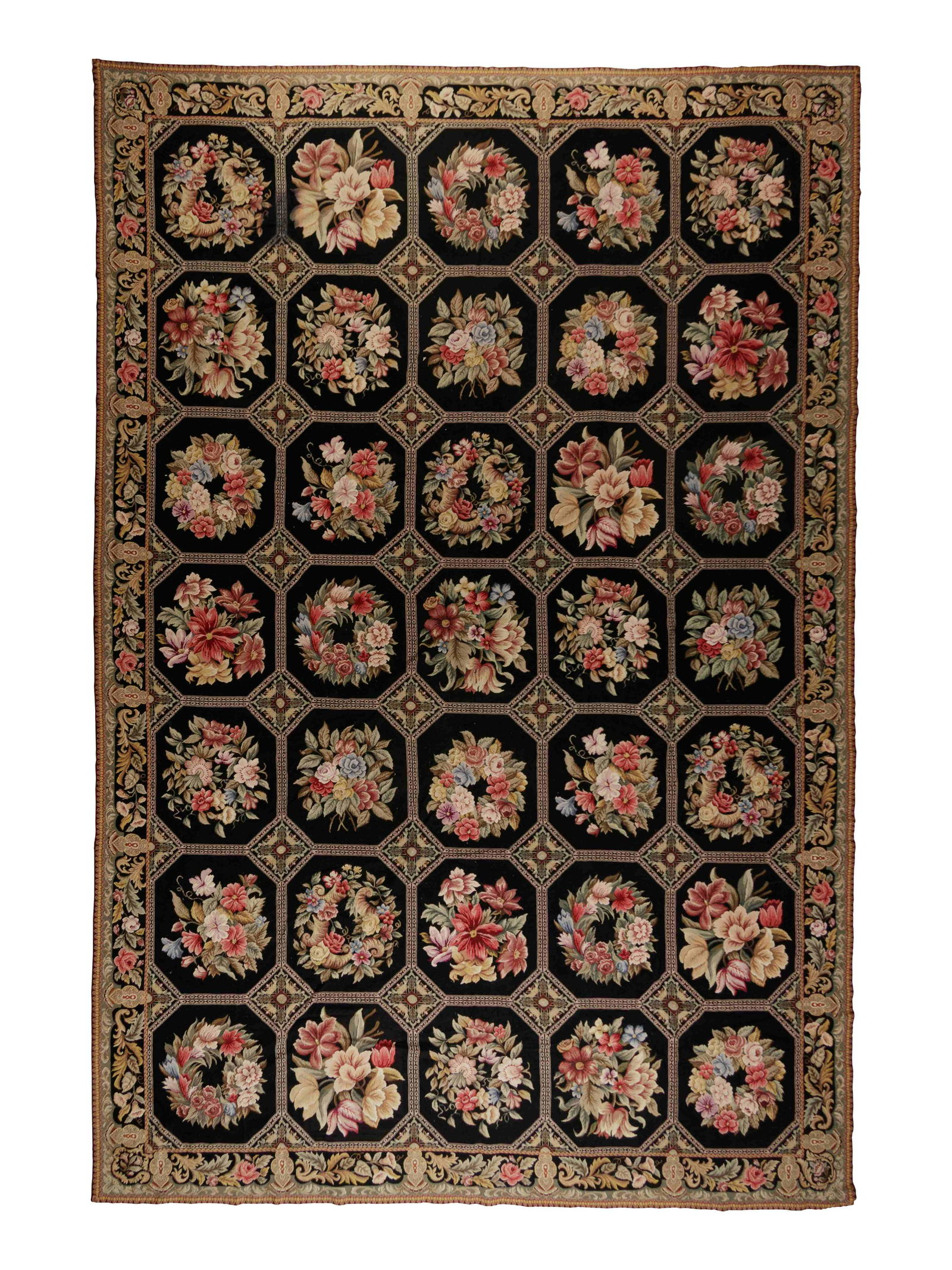 An Edwardian Style Needlepoint Rug (1 of 7)