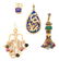 566: A Group of Yellow Gold, Gem and Diamond Pendants,
