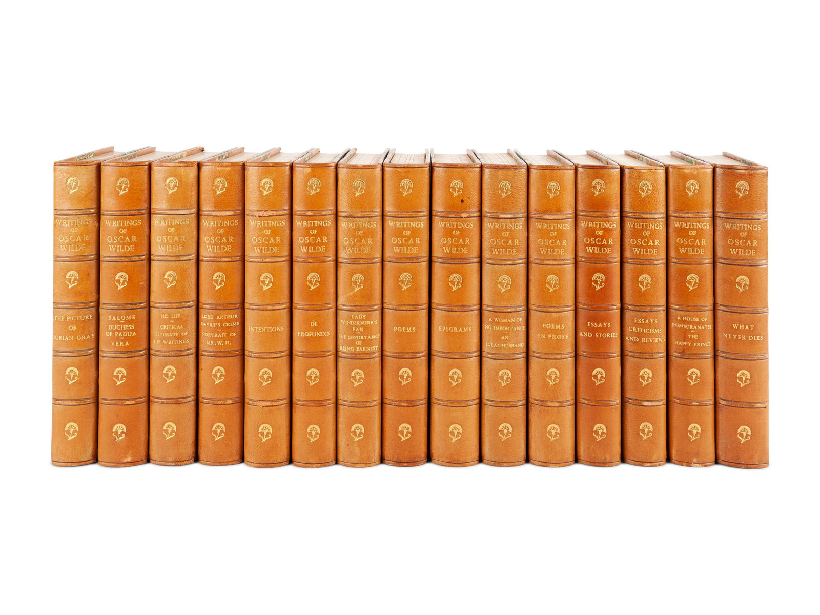 [BINDINGS]. WILDE, Oscar (1854-1900). Writings. London (1 of 3)