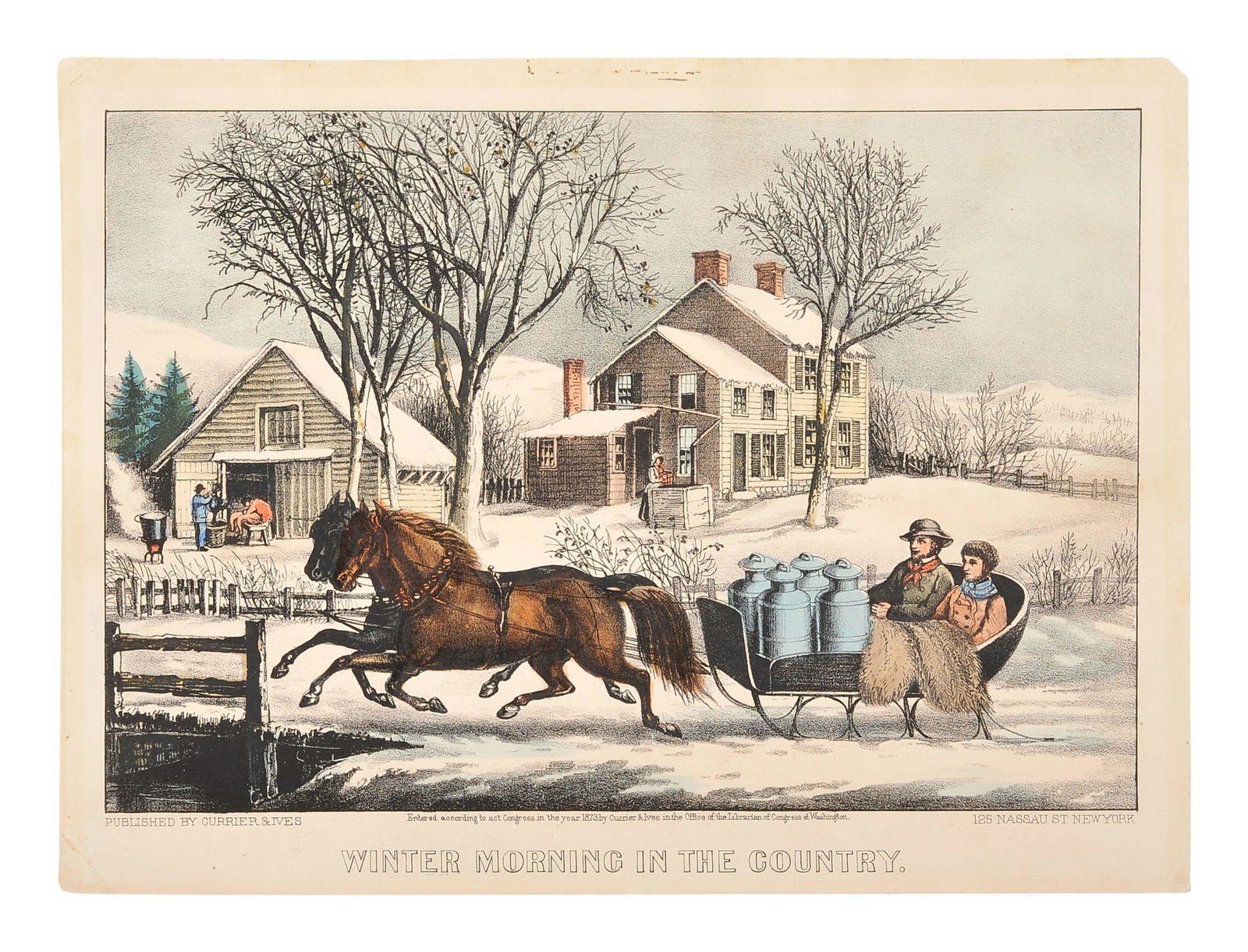[WINTER SCENES] -- CURRIER and IVES, publishers (1 of 2)