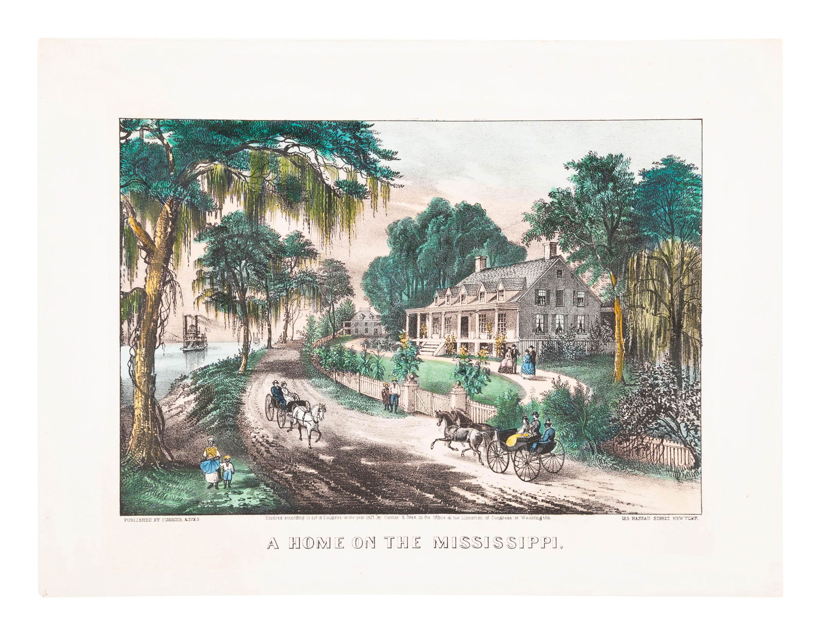 [MISSISSIPPI SCENES] -- CURRIER and IVES, publishers (1 of 4)