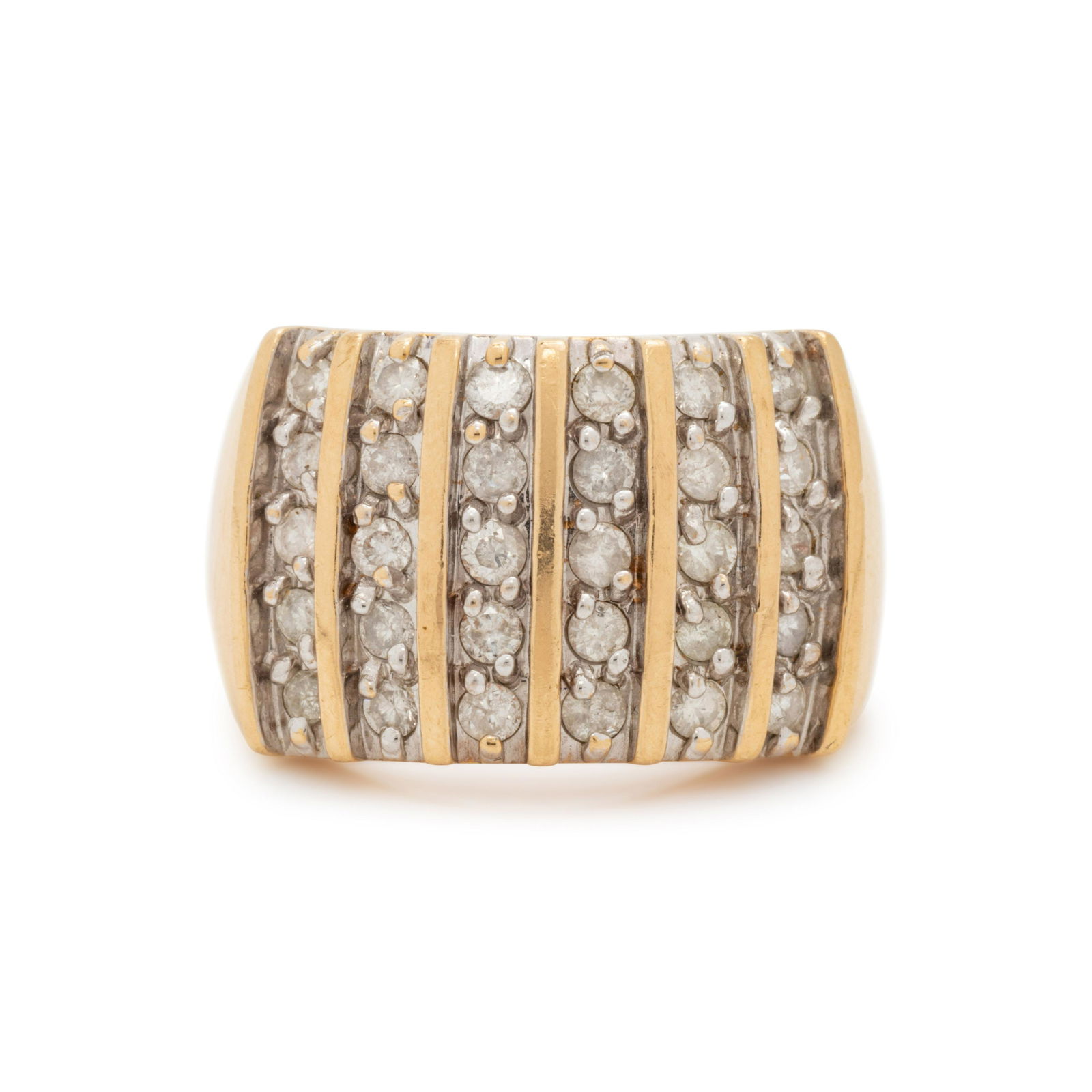 BICOLOR GOLD AND DIAMOND RING (1 of 3)