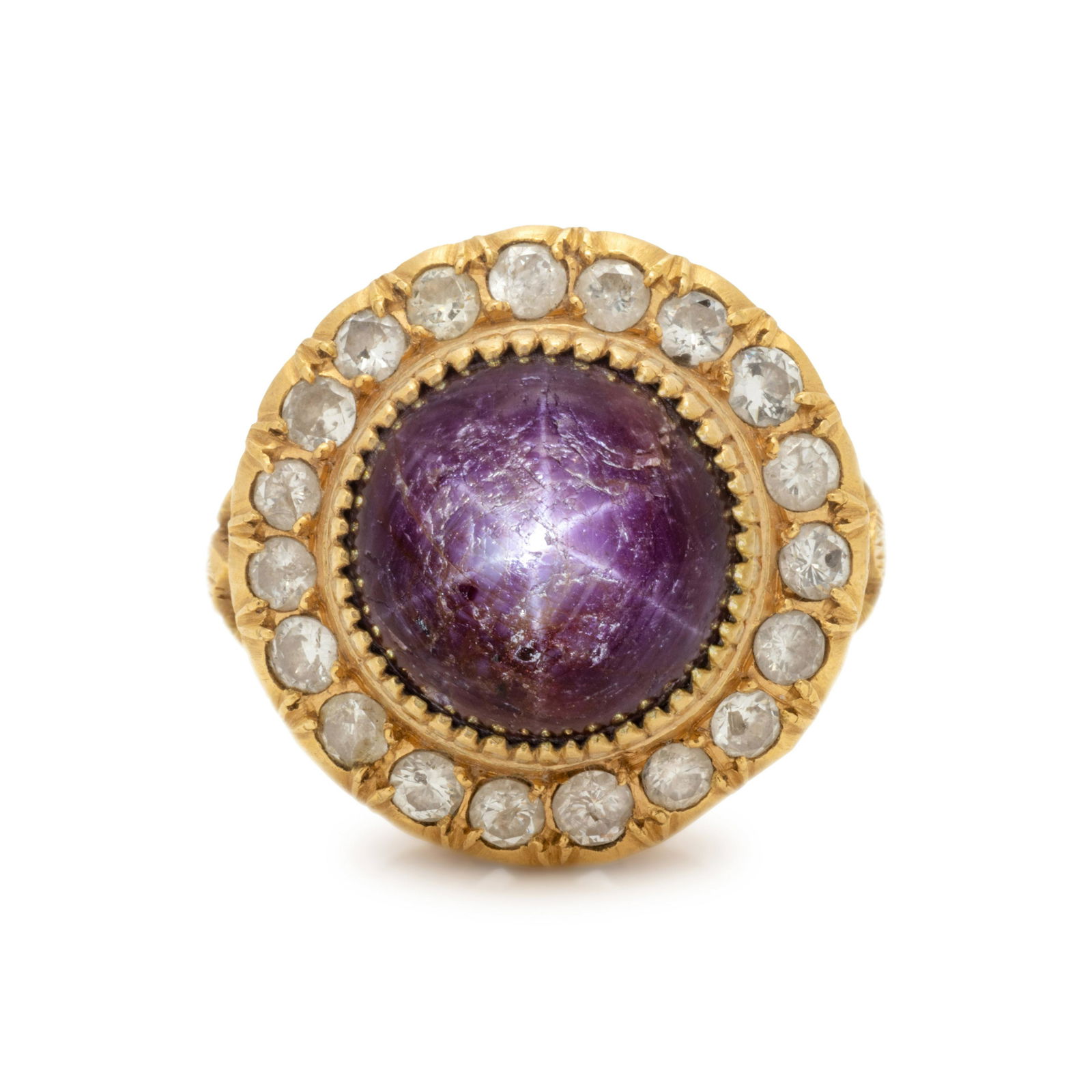 STAR RUBY AND DIAMOND RING (1 of 3)
